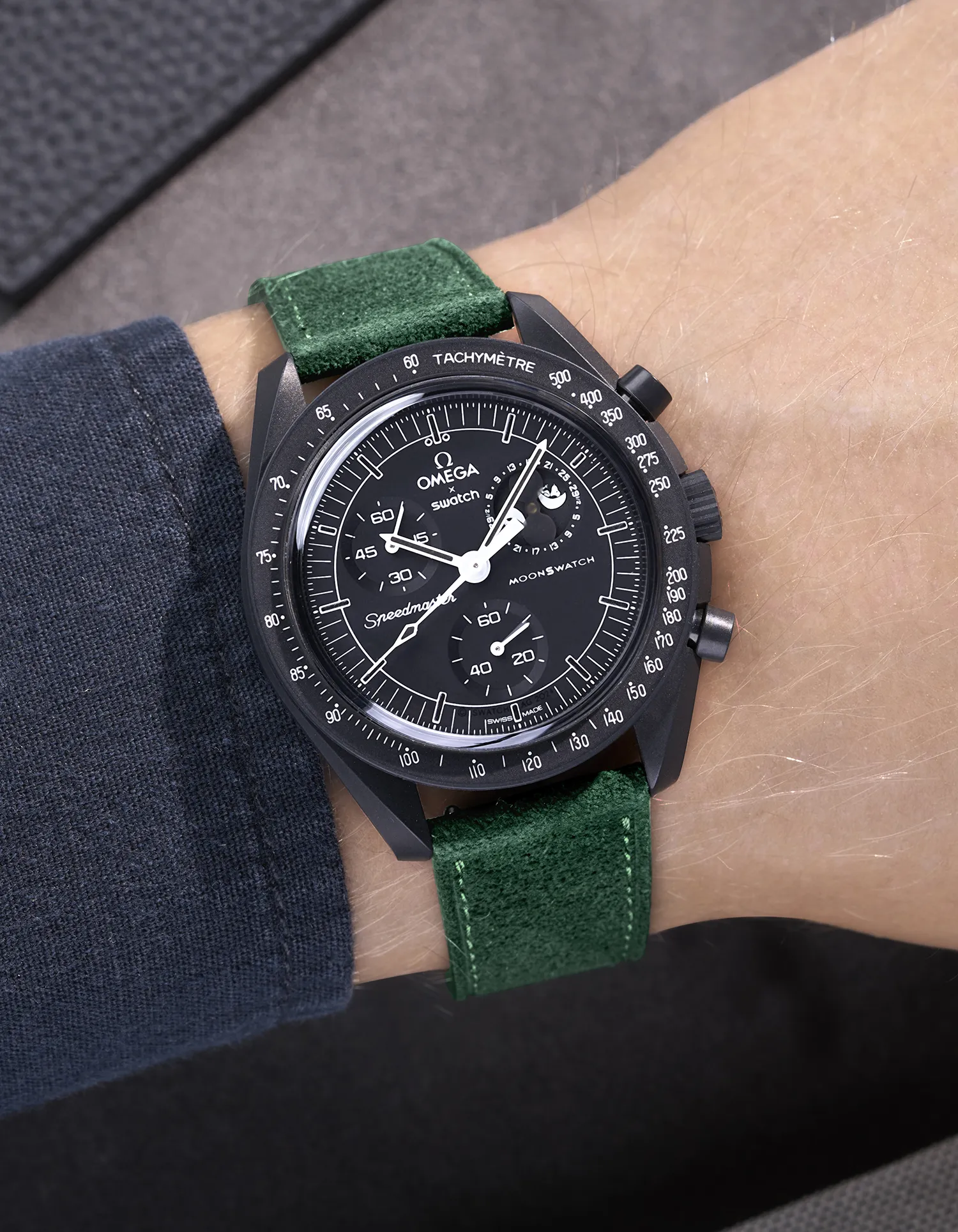Leather Straps for Omega X Swatch Mission to the Moonphase New Moon - Image 14