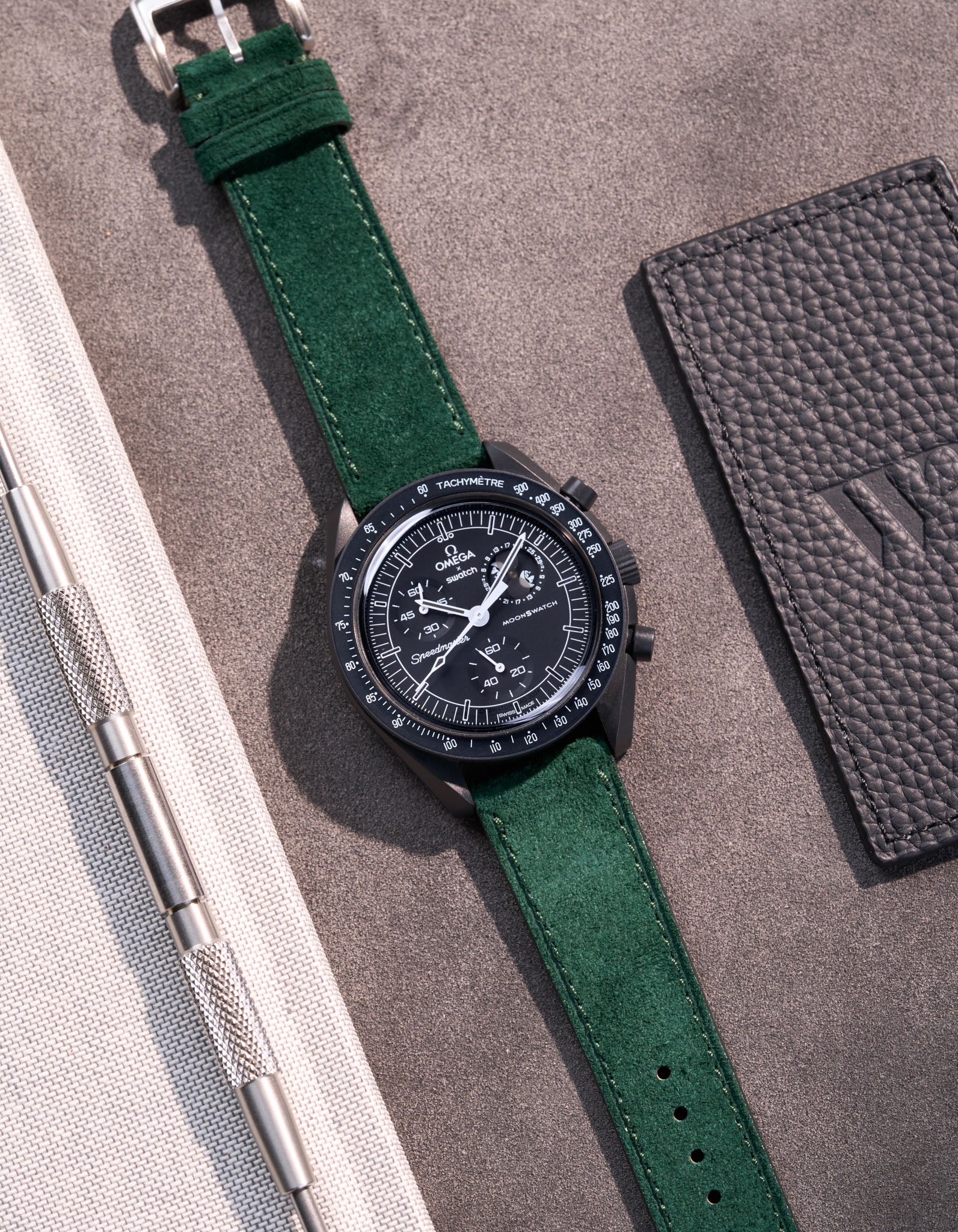Leather Straps for Omega X Swatch Mission to the Moonphase New Moon - Image 15