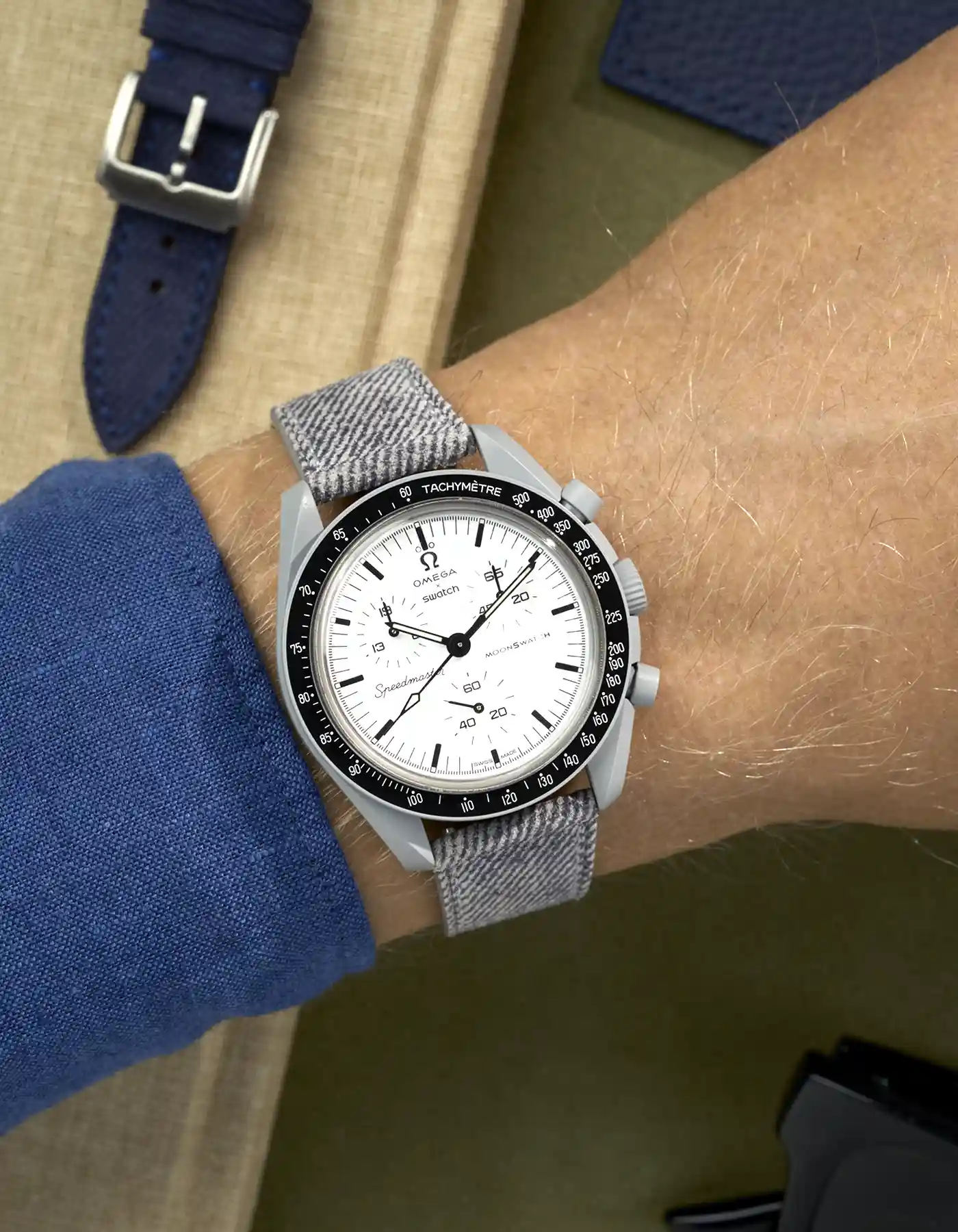 Leather Straps for Omega X Swatch MoonSwatch 1965 - Image 10
