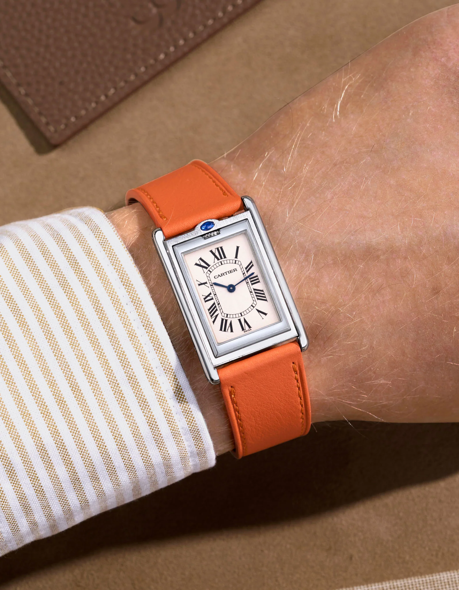 Orange Calfskin Leather Strap 17mm-21mm - Image 2