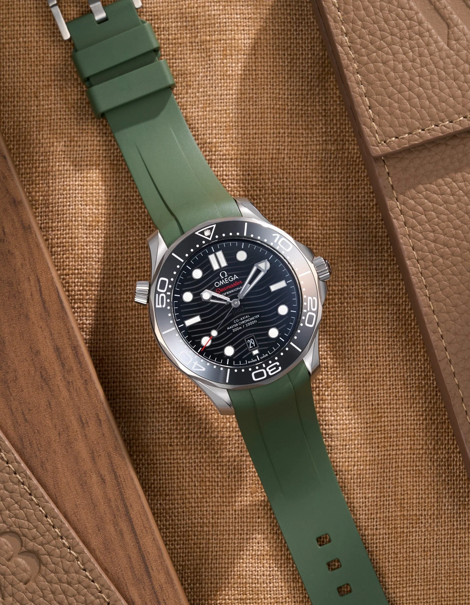 Rubber Strap for Omega Seamaster Diver 300 42mm Black - Image 15