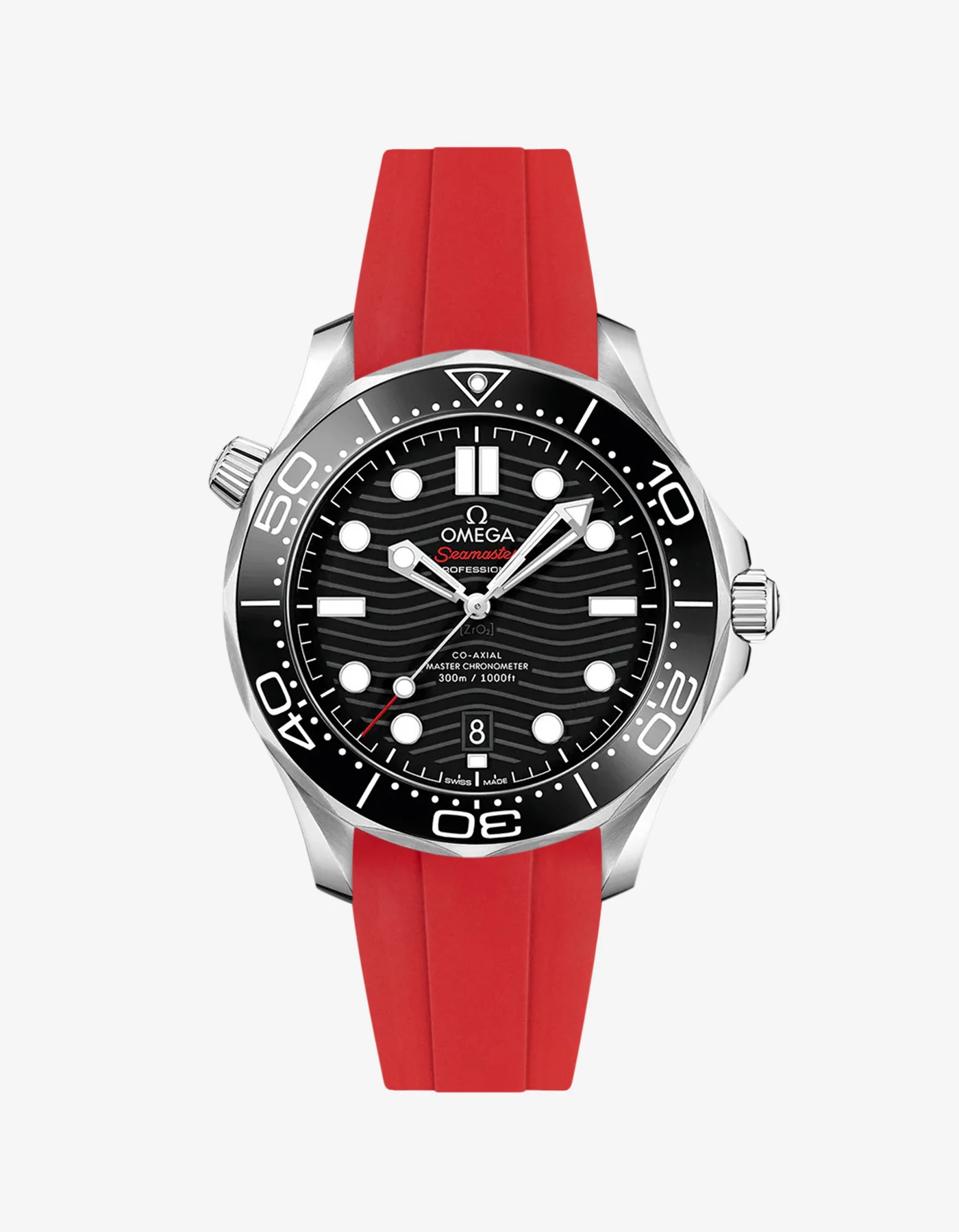 Rubber Strap for Omega Seamaster Diver 300 42mm Black - Image 20