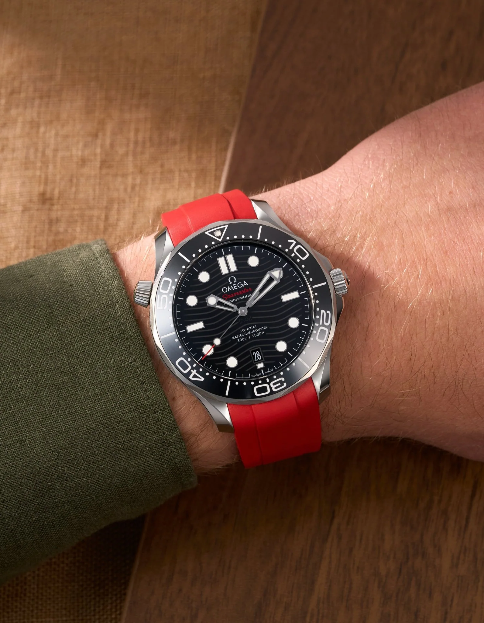 Rubber Strap for Omega Seamaster Diver 300 42mm Black - Image 22