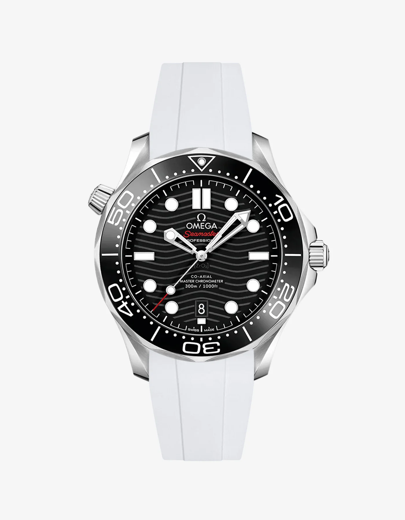 Rubber Strap for Omega Seamaster Diver 300 42mm Black - Image 7