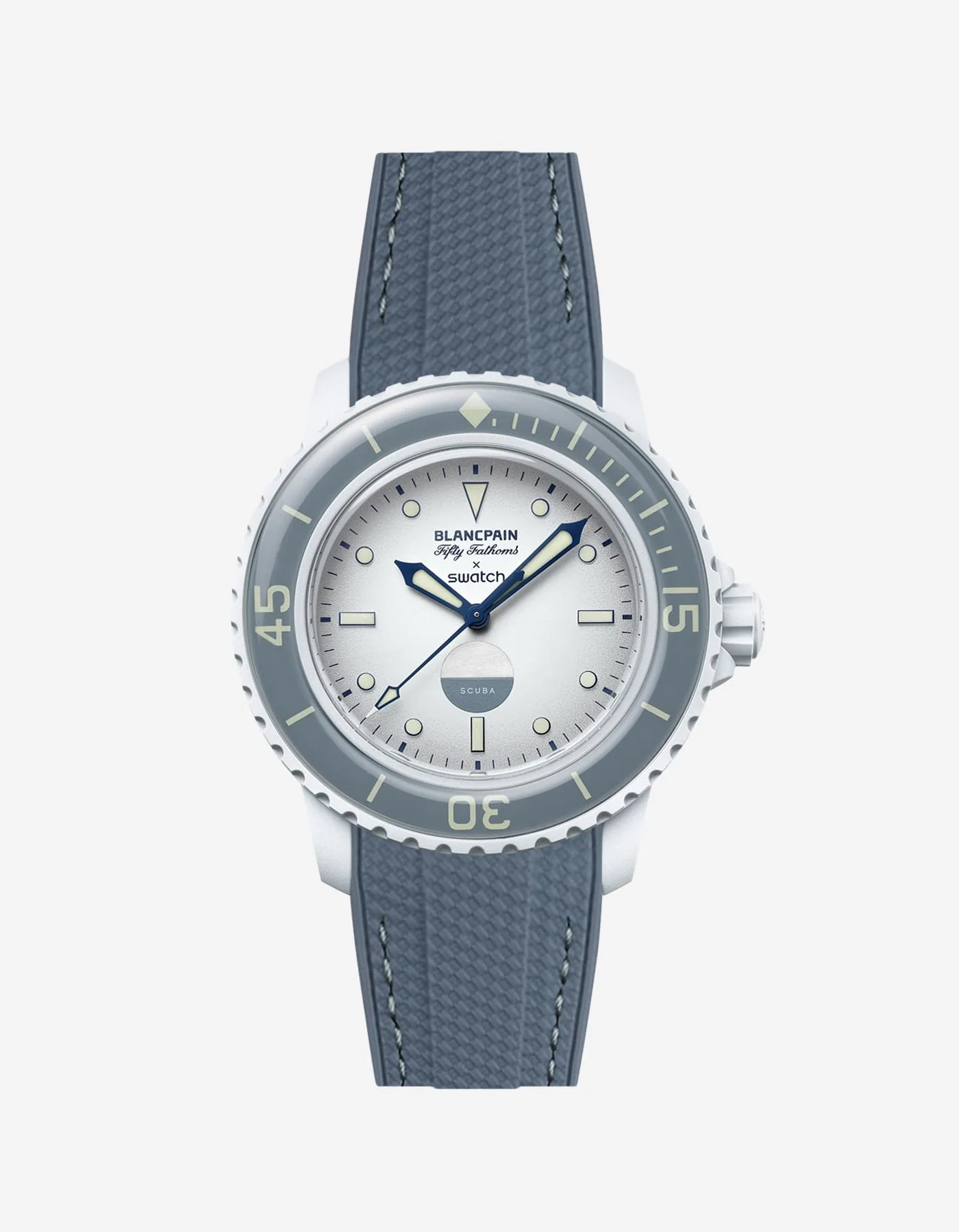 Rubber Strap for Blancpain X Swatch Antarctic Ocean - Image 11