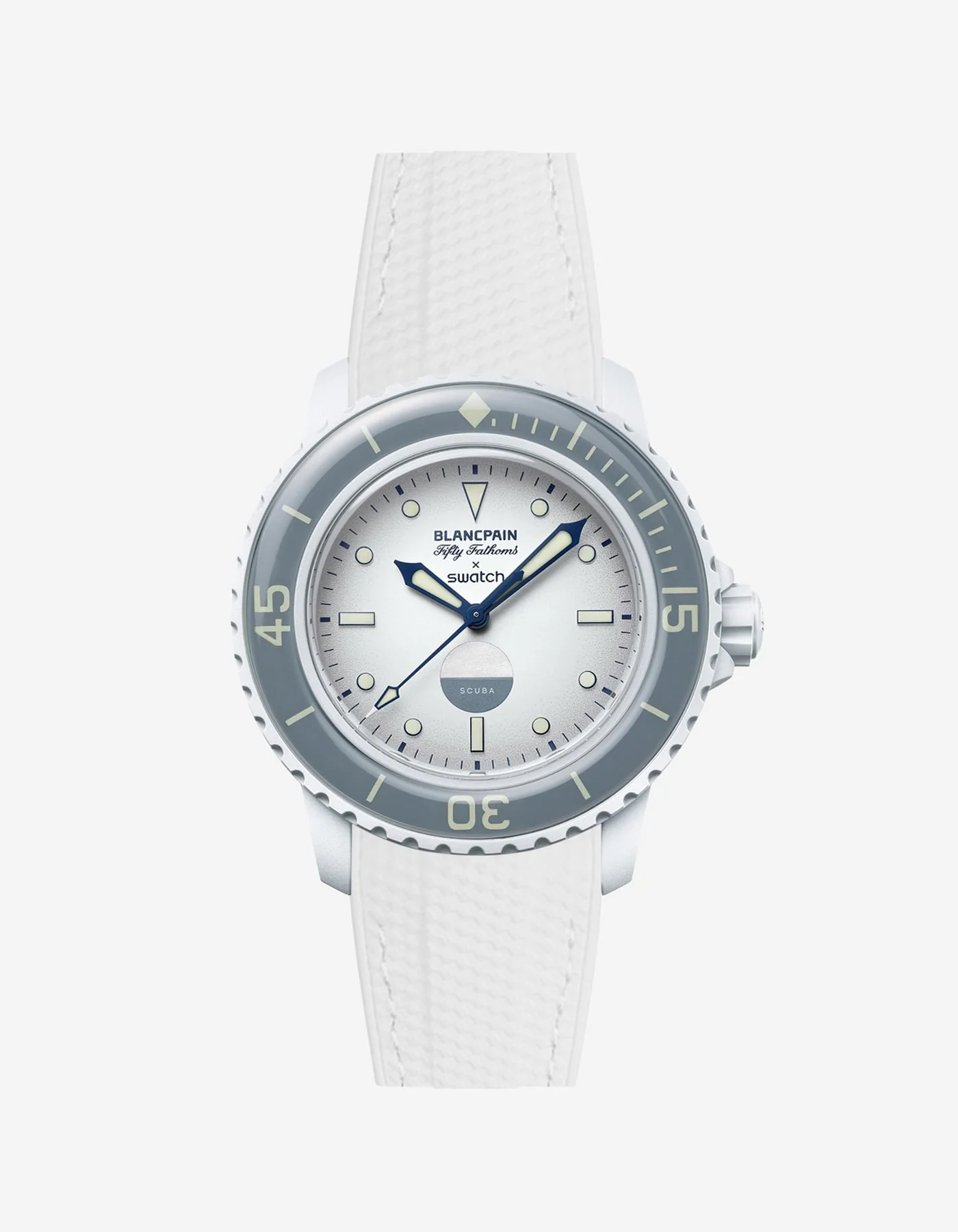 Rubber Strap for Blancpain X Swatch Antarctic Ocean - Image 15