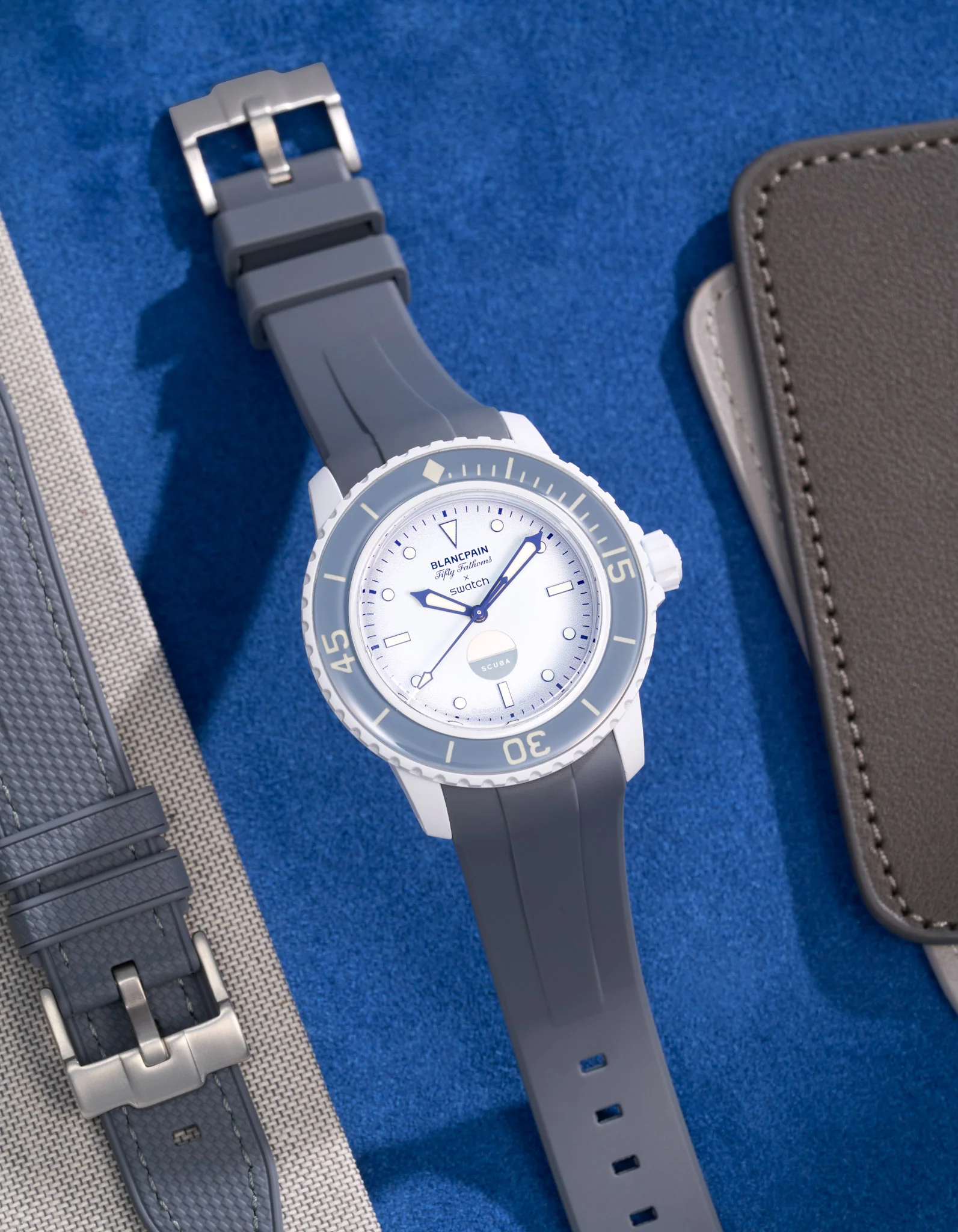 Rubber Strap for Blancpain X Swatch Antarctic Ocean - Image 3