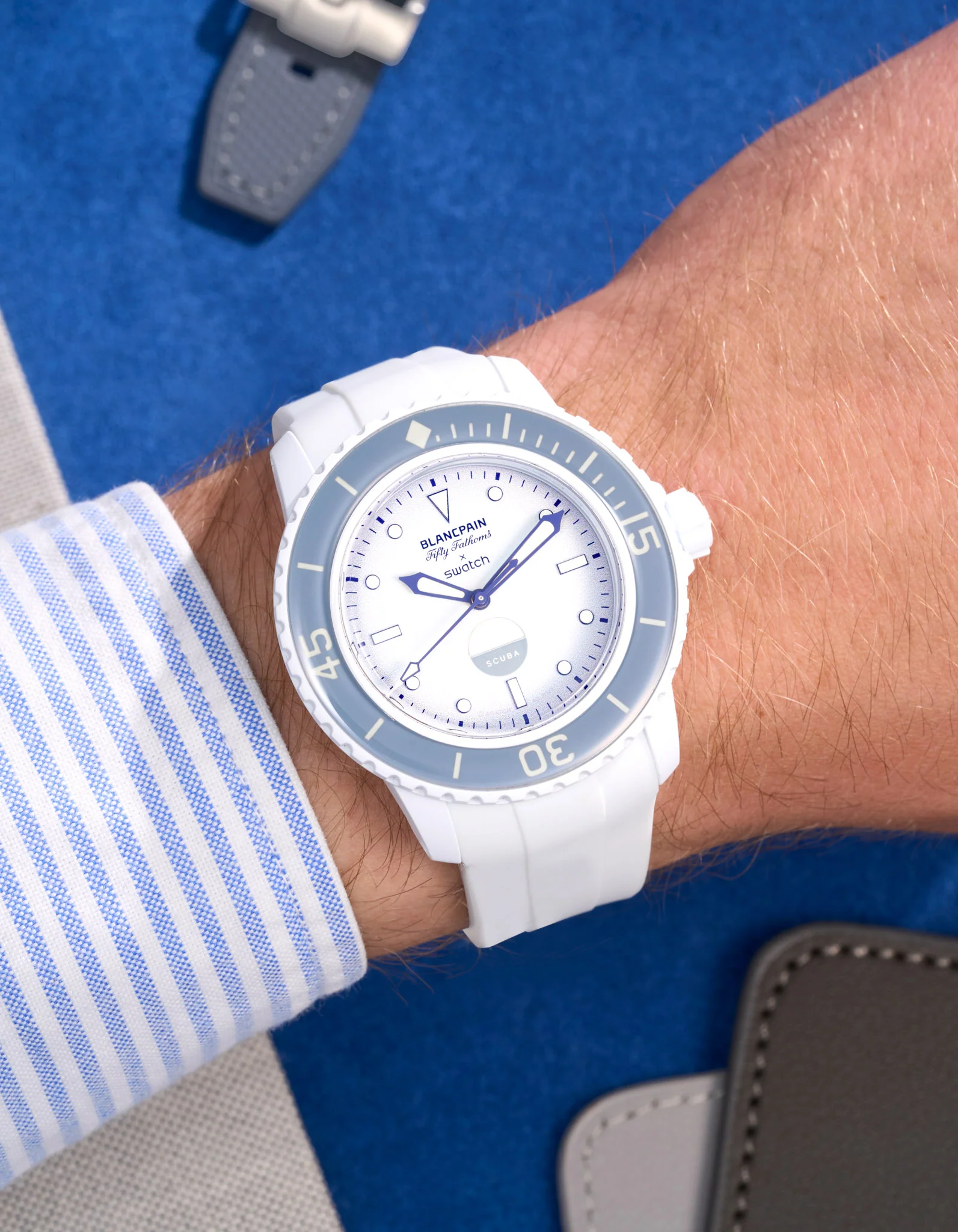 Rubber Strap for Blancpain X Swatch Antarctic Ocean - Image 6
