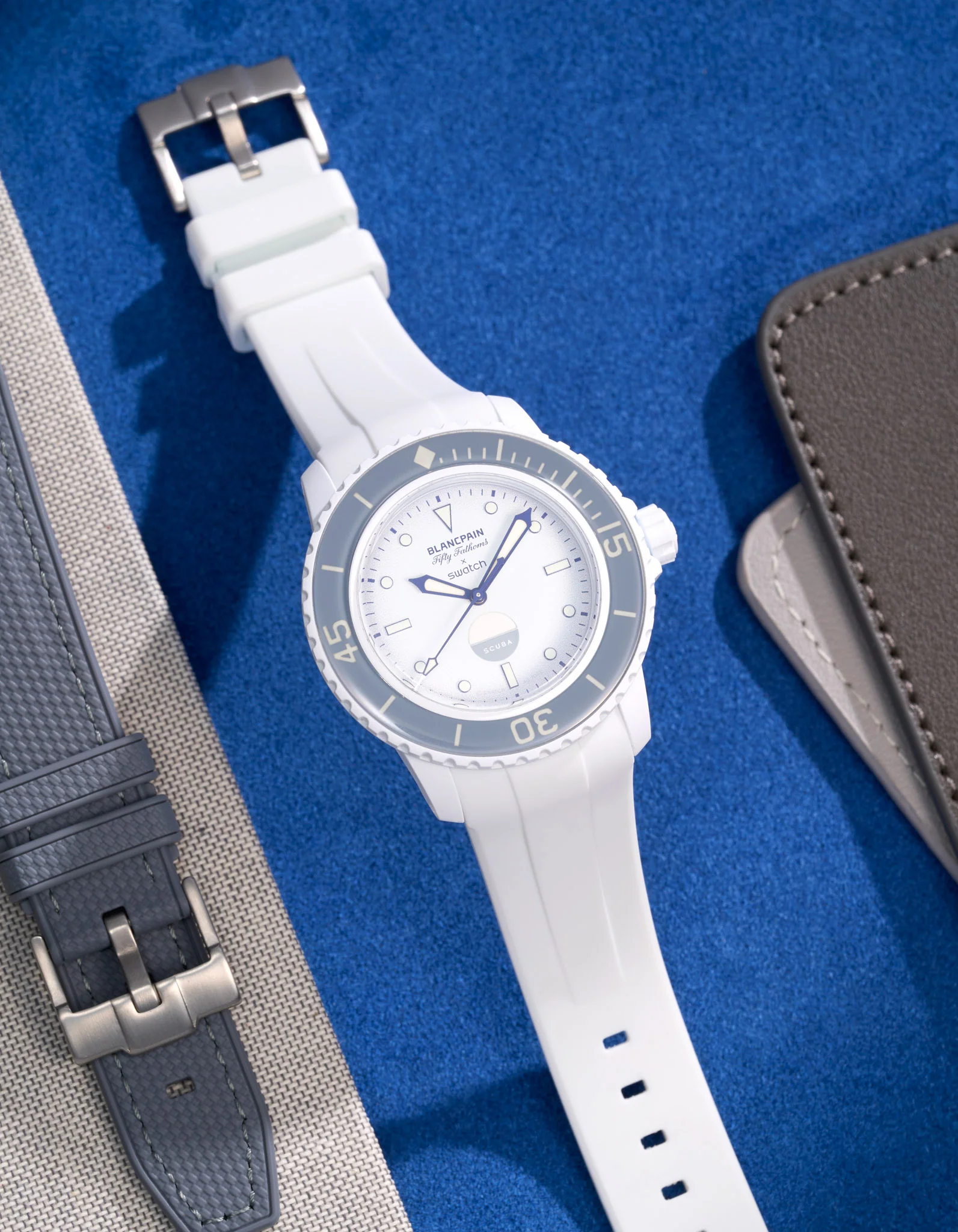 Rubber Strap for Blancpain X Swatch Antarctic Ocean - Image 7