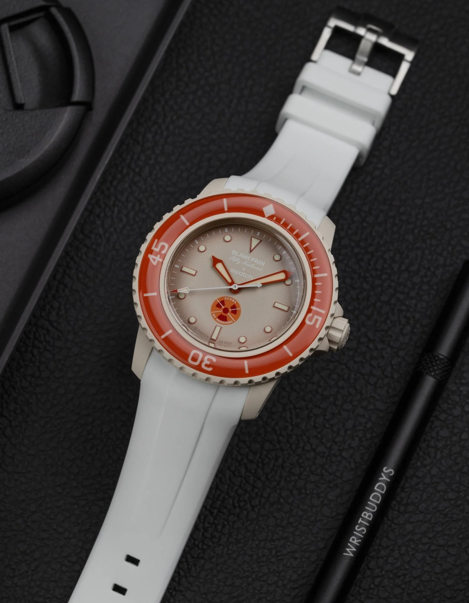 Rubber Strap for Blancpain X Swatch Arctic Ocean - Image 9