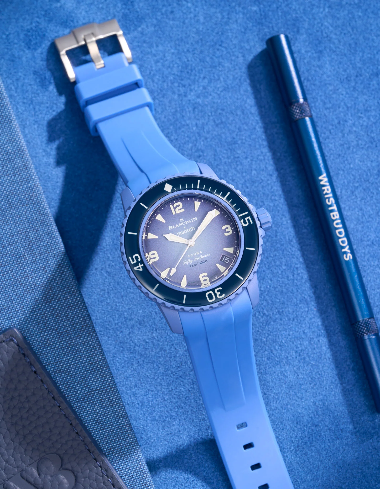 Rubber Strap for Blancpain X Swatch Atlantic Ocean - Image 14