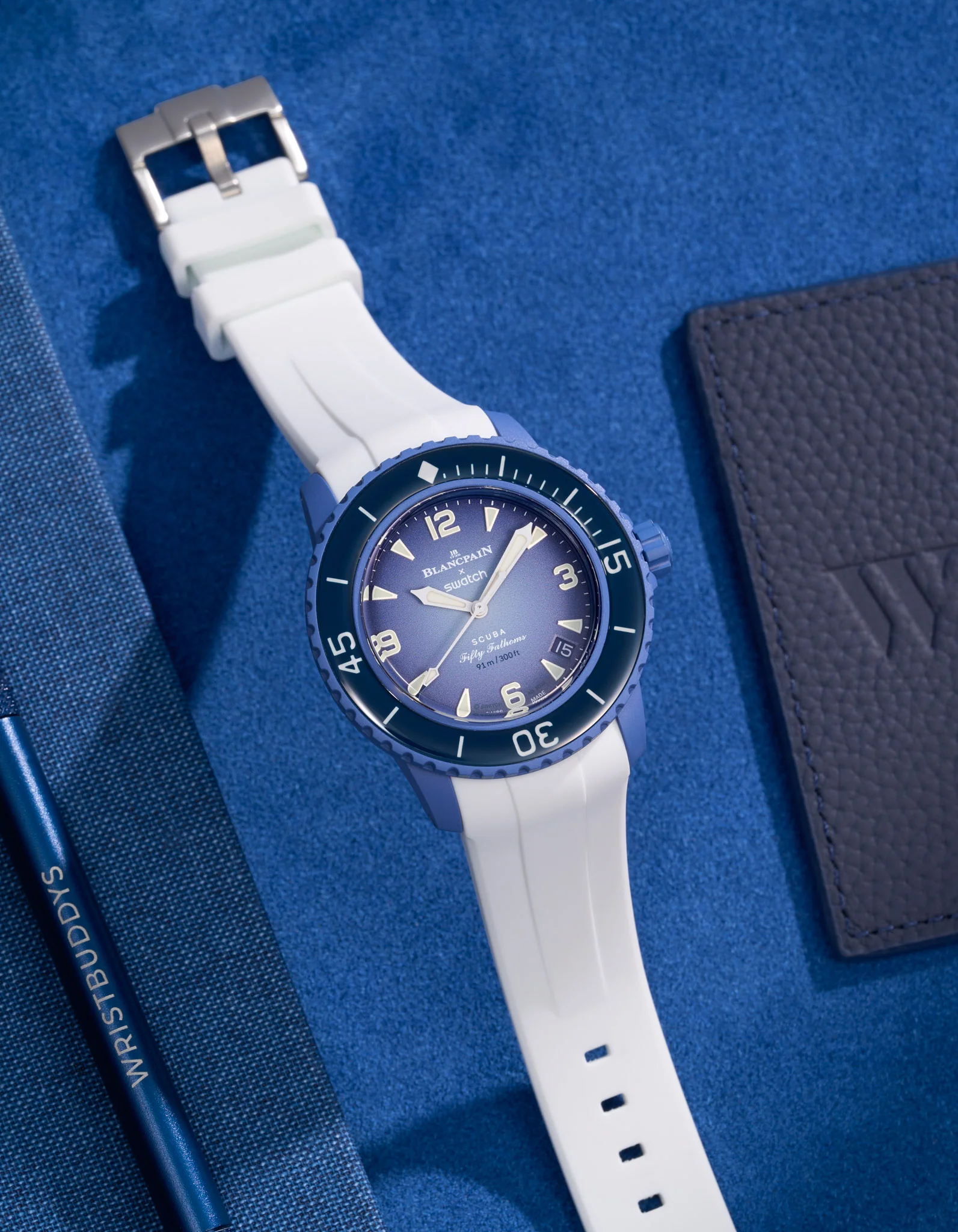 Rubber Strap for Blancpain X Swatch Atlantic Ocean - Image 17