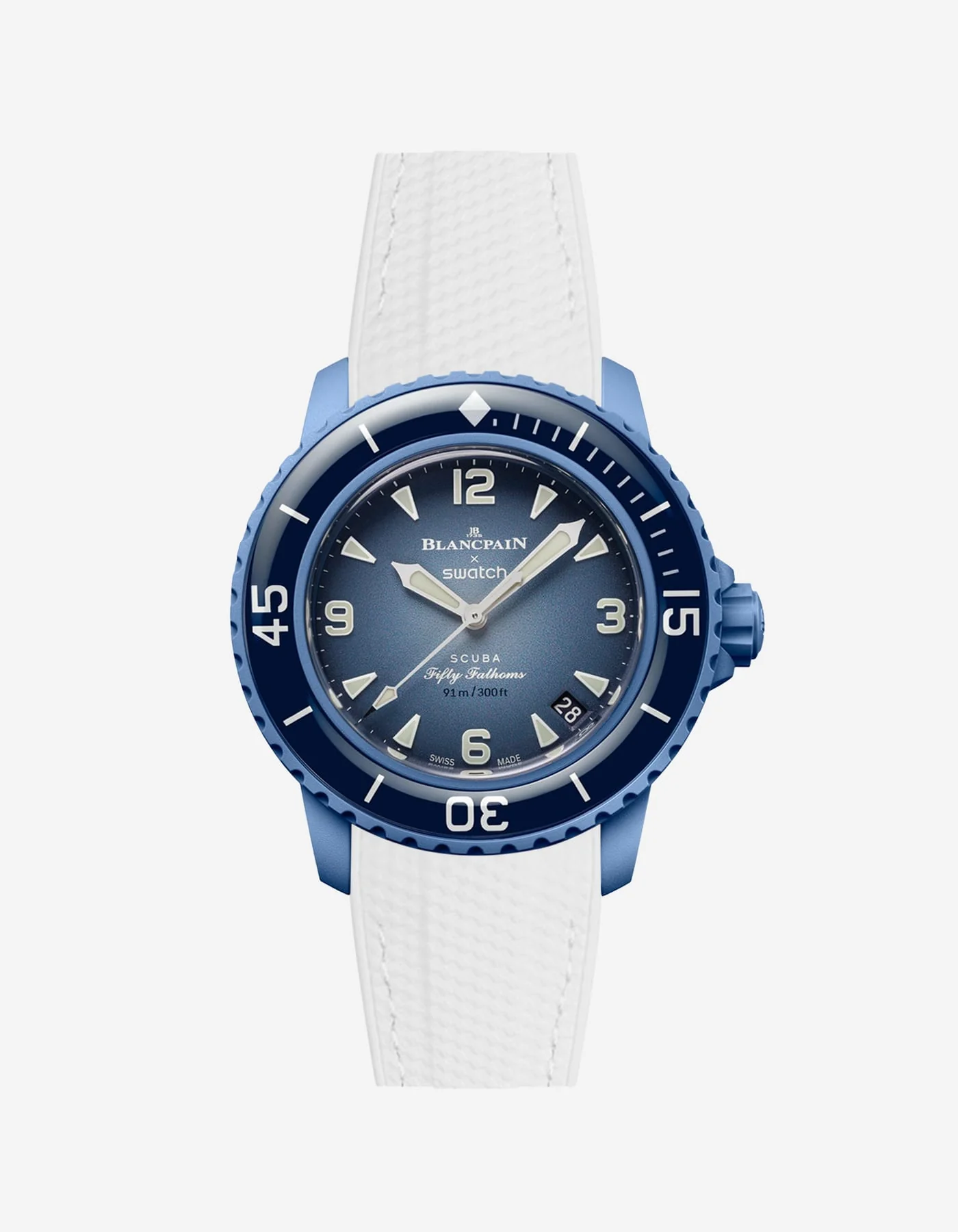 Rubber Strap for Blancpain X Swatch Atlantic Ocean - Image 5