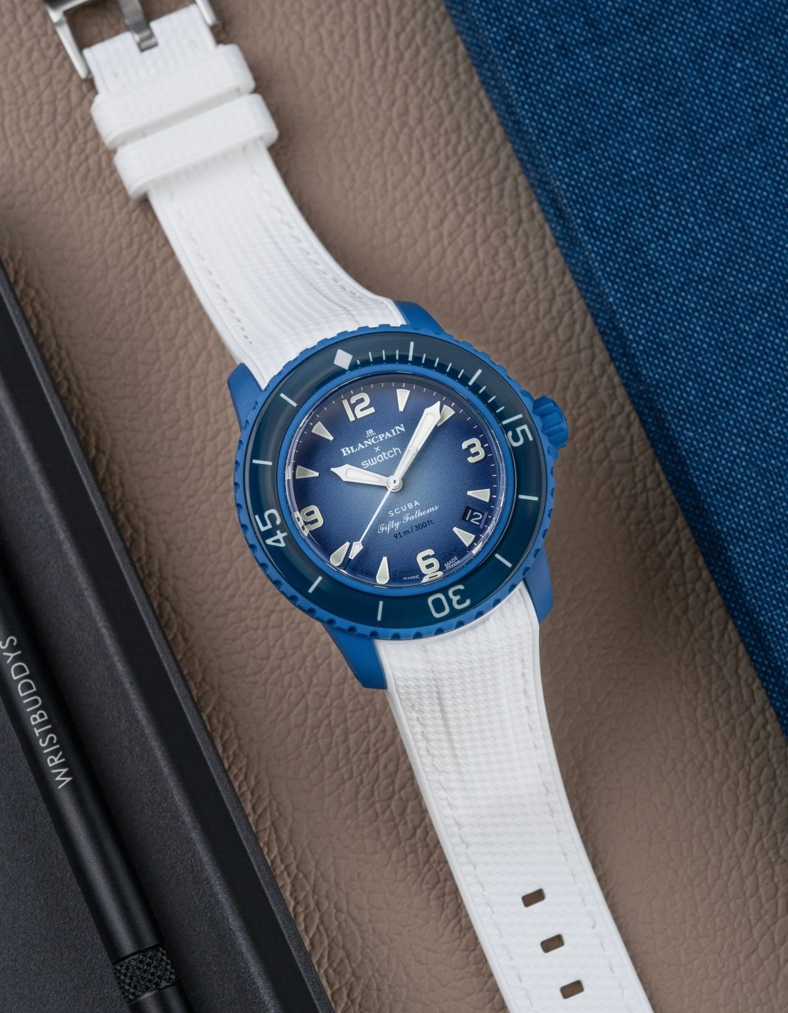Rubber Strap for Blancpain X Swatch Atlantic Ocean - Image 7