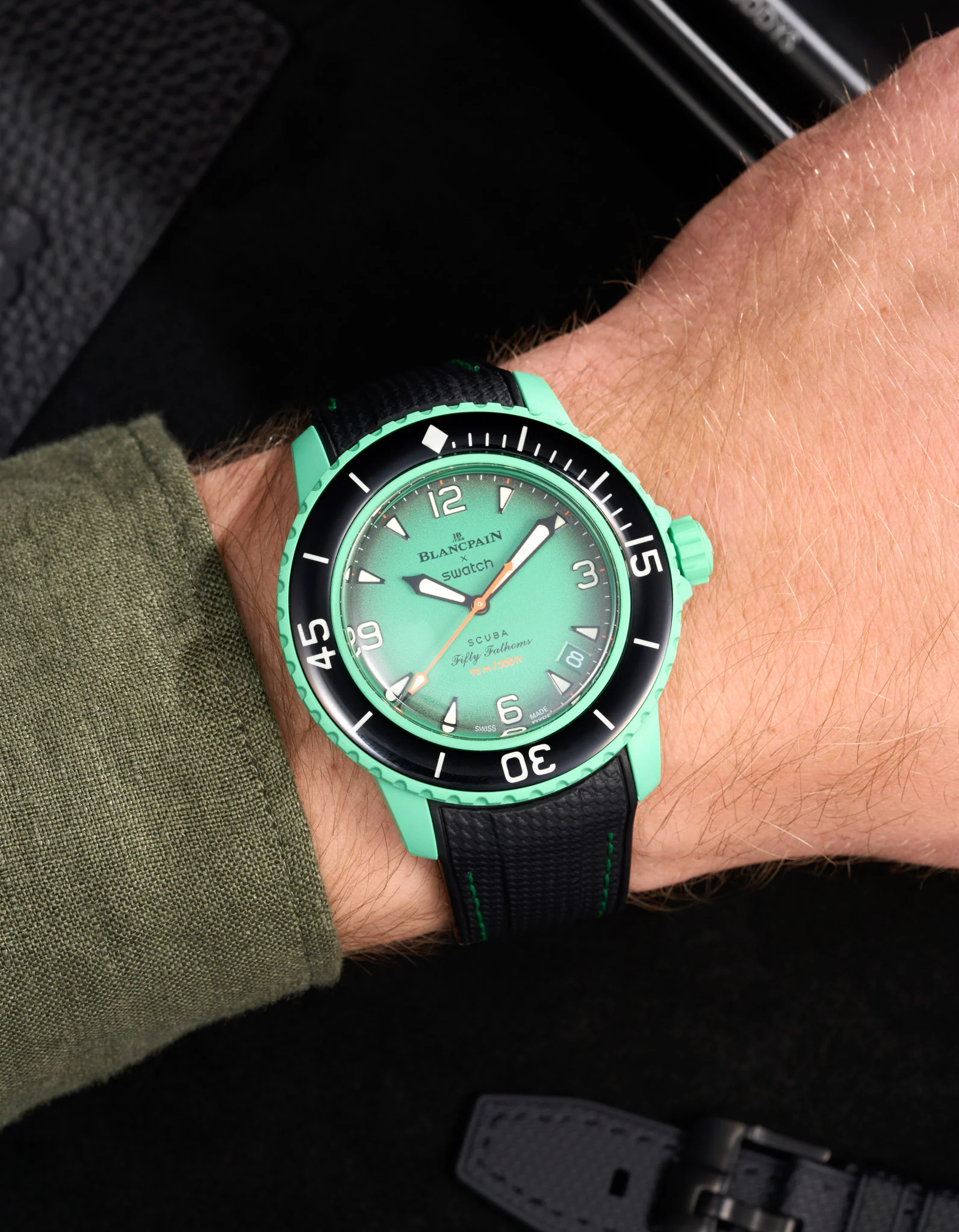 Rubber Strap for Blancpain X Swatch Indian Ocean - Image 10