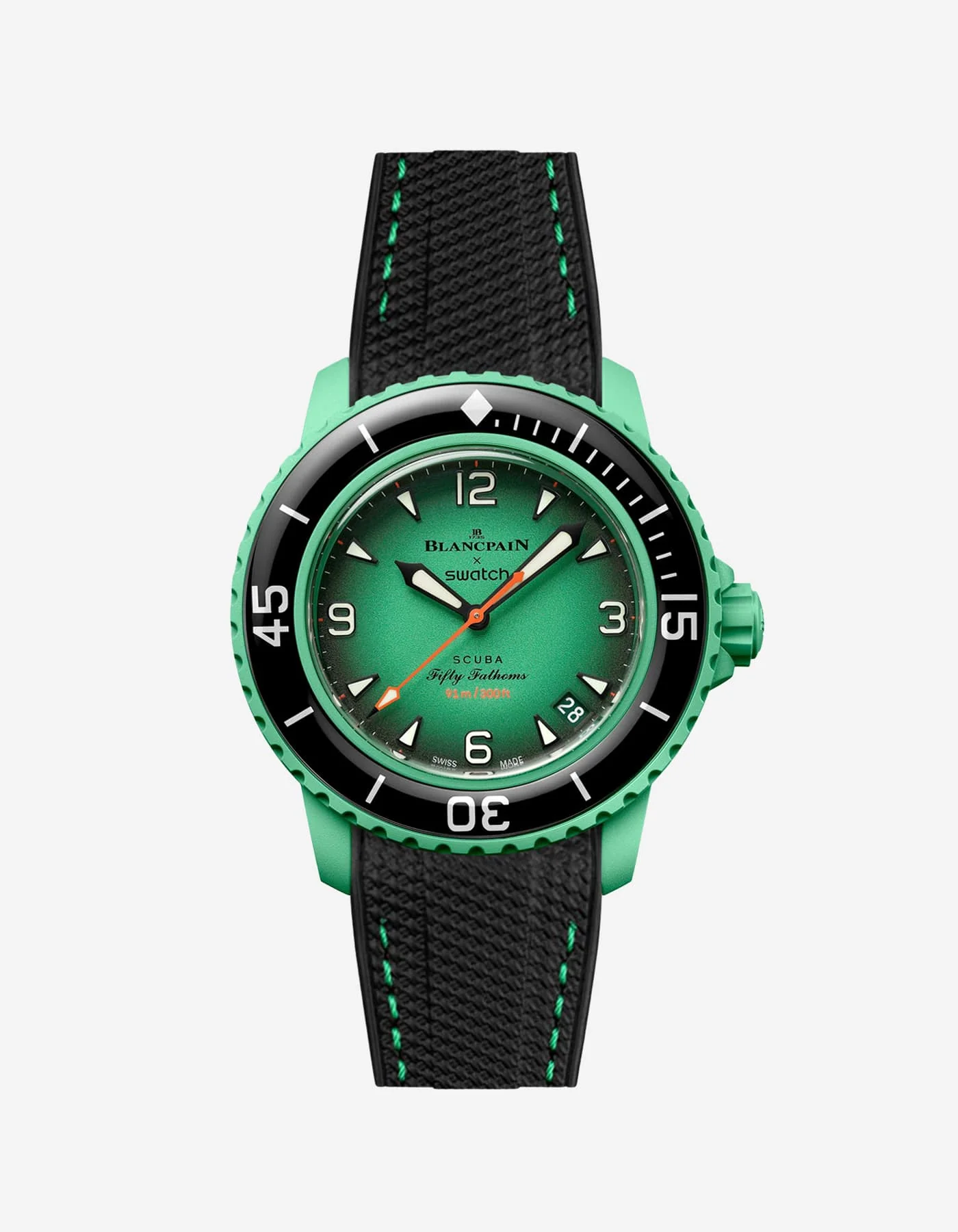 Rubber Strap for Blancpain X Swatch Indian Ocean - Image 9