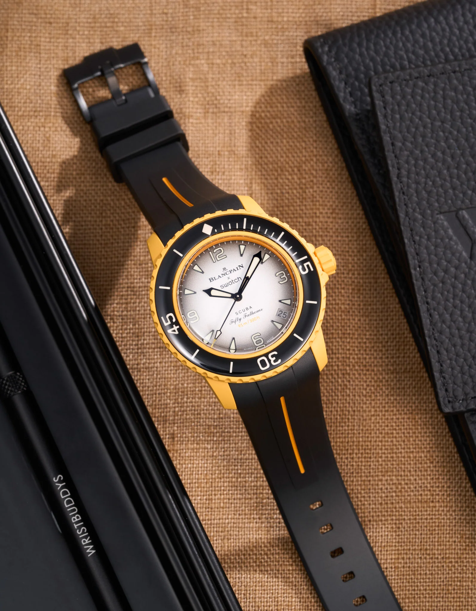 Rubber Strap for Blancpain X Swatch Pacific Ocean - Image 14
