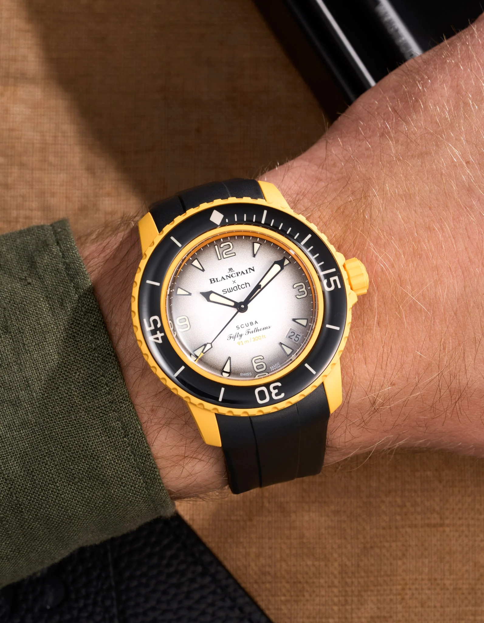 Rubber Strap for Blancpain X Swatch Pacific Ocean - Image 6