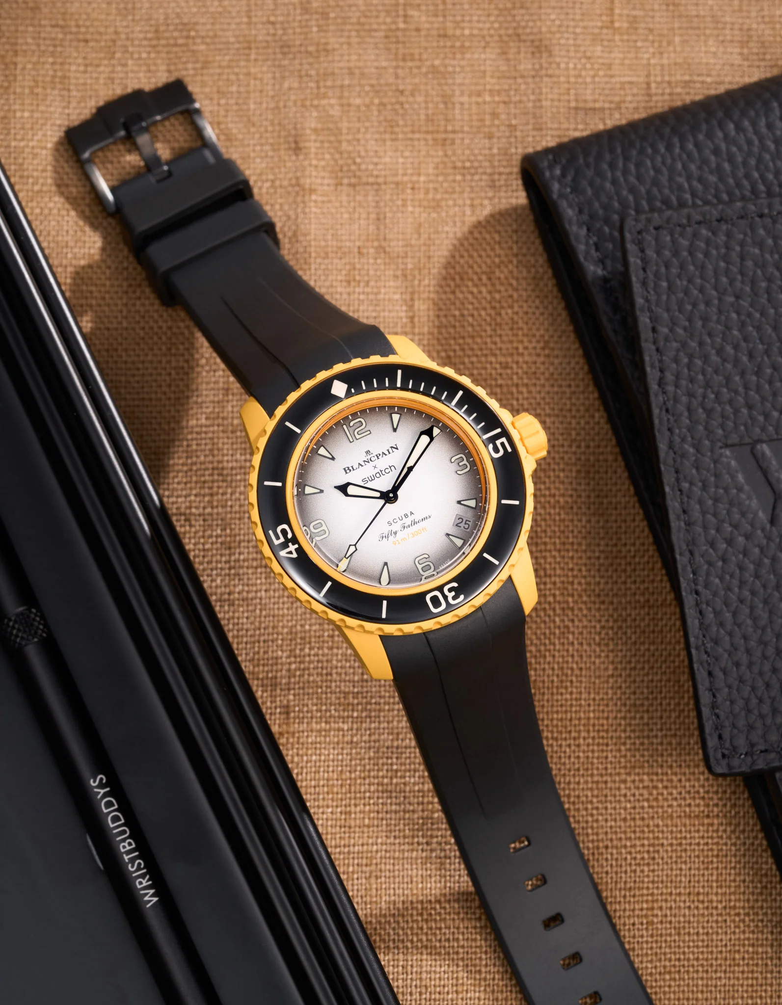 Rubber Strap for Blancpain X Swatch Pacific Ocean - Image 7