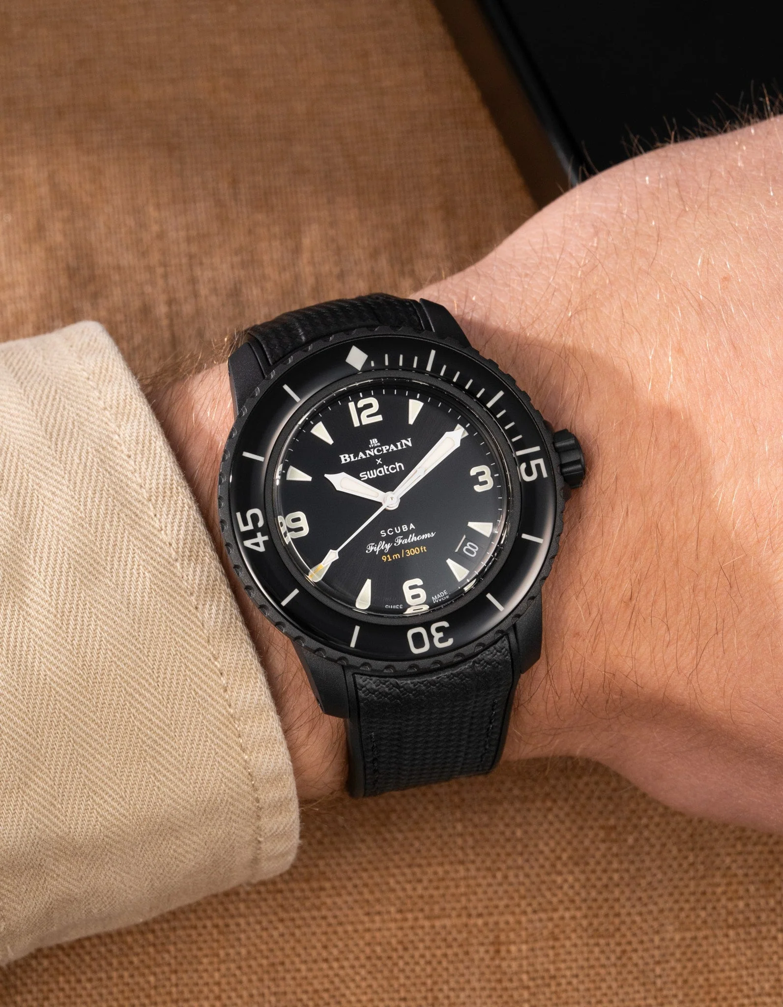 Rubber Strap for Blancpain X Swatch The Ocean Of Storms - Image 14
