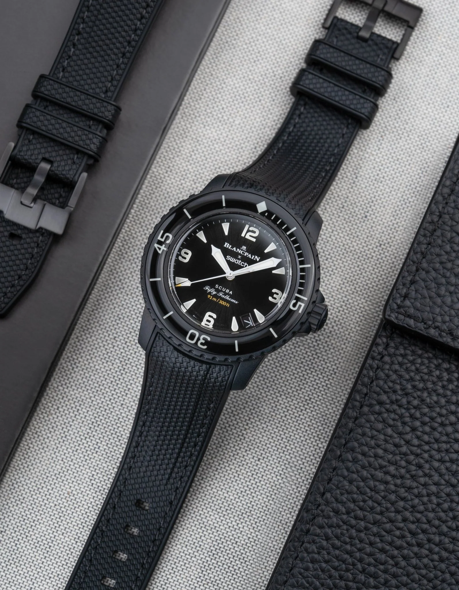 Rubber Strap for Blancpain X Swatch The Ocean Of Storms - Image 15
