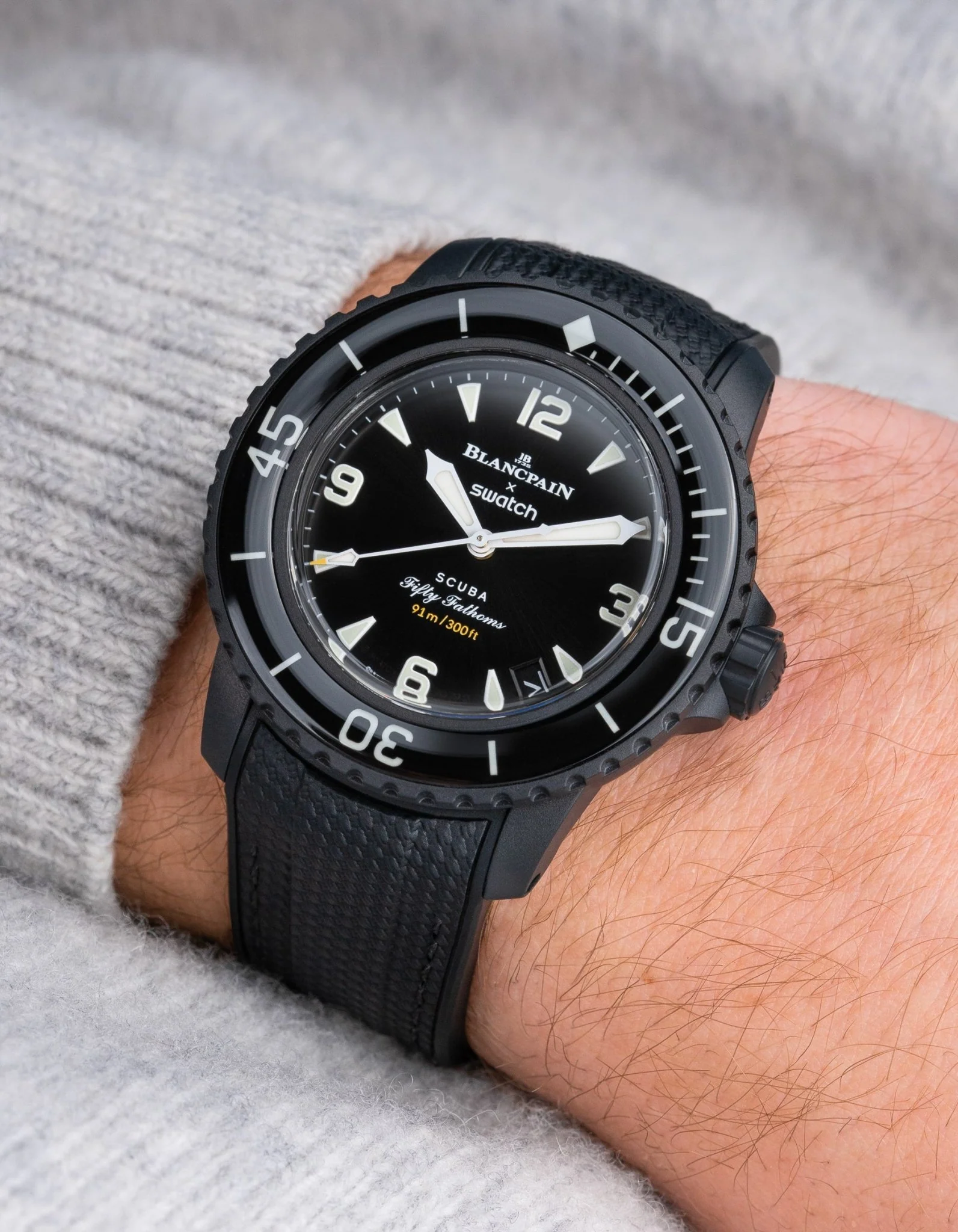 Rubber Strap for Blancpain X Swatch The Ocean Of Storms - Image 17