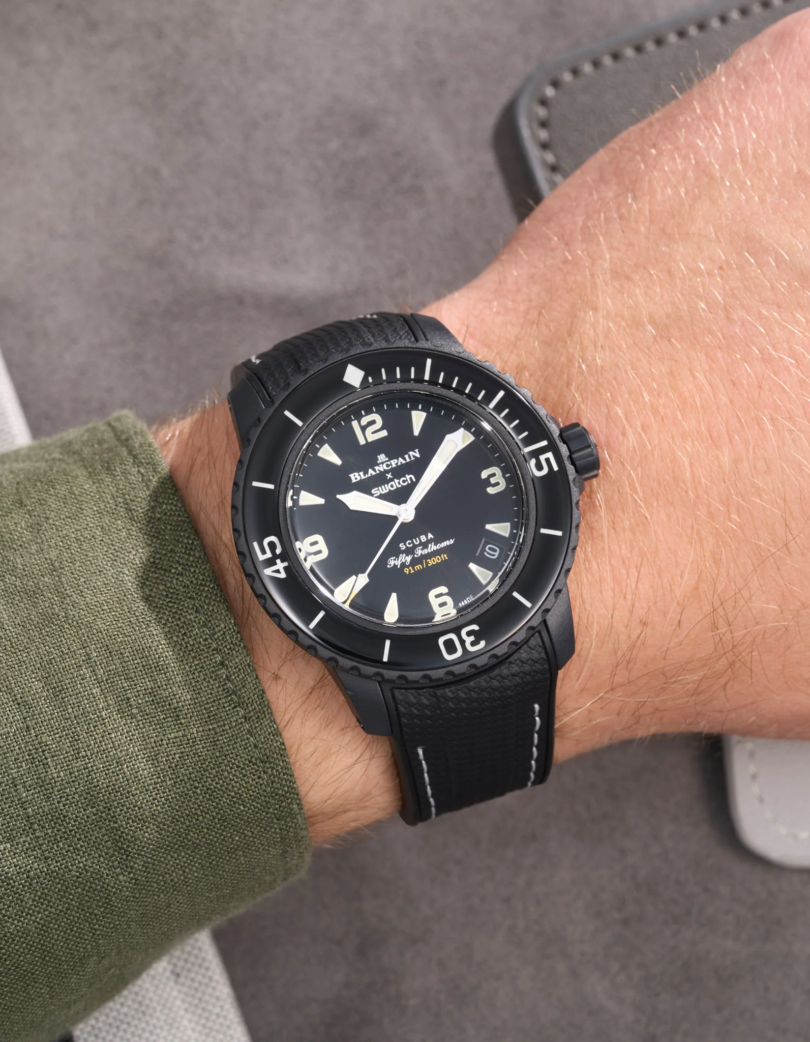 Rubber Strap for Blancpain X Swatch The Ocean Of Storms - Image 20