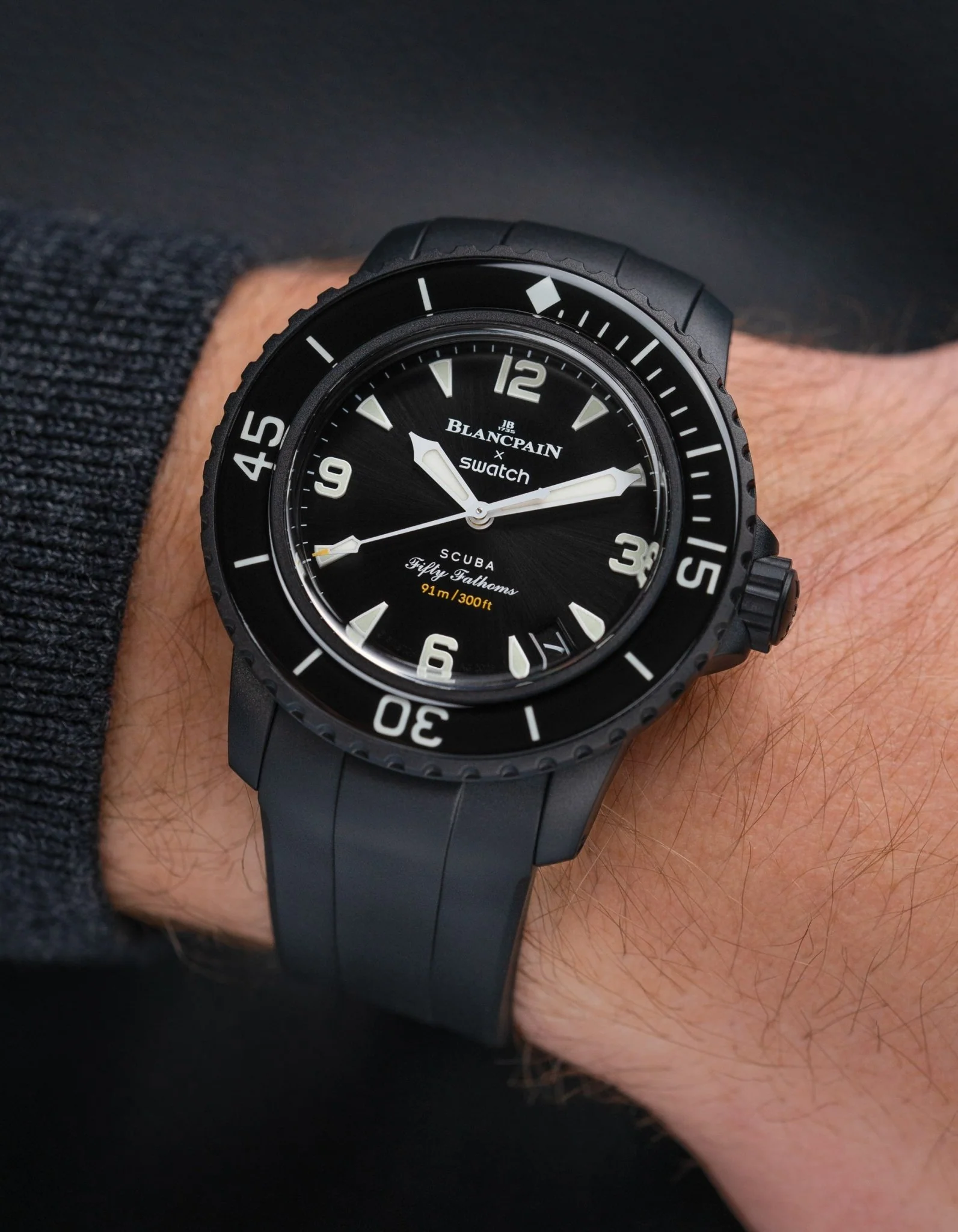 Rubber Strap for Blancpain X Swatch The Ocean Of Storms - Image 4