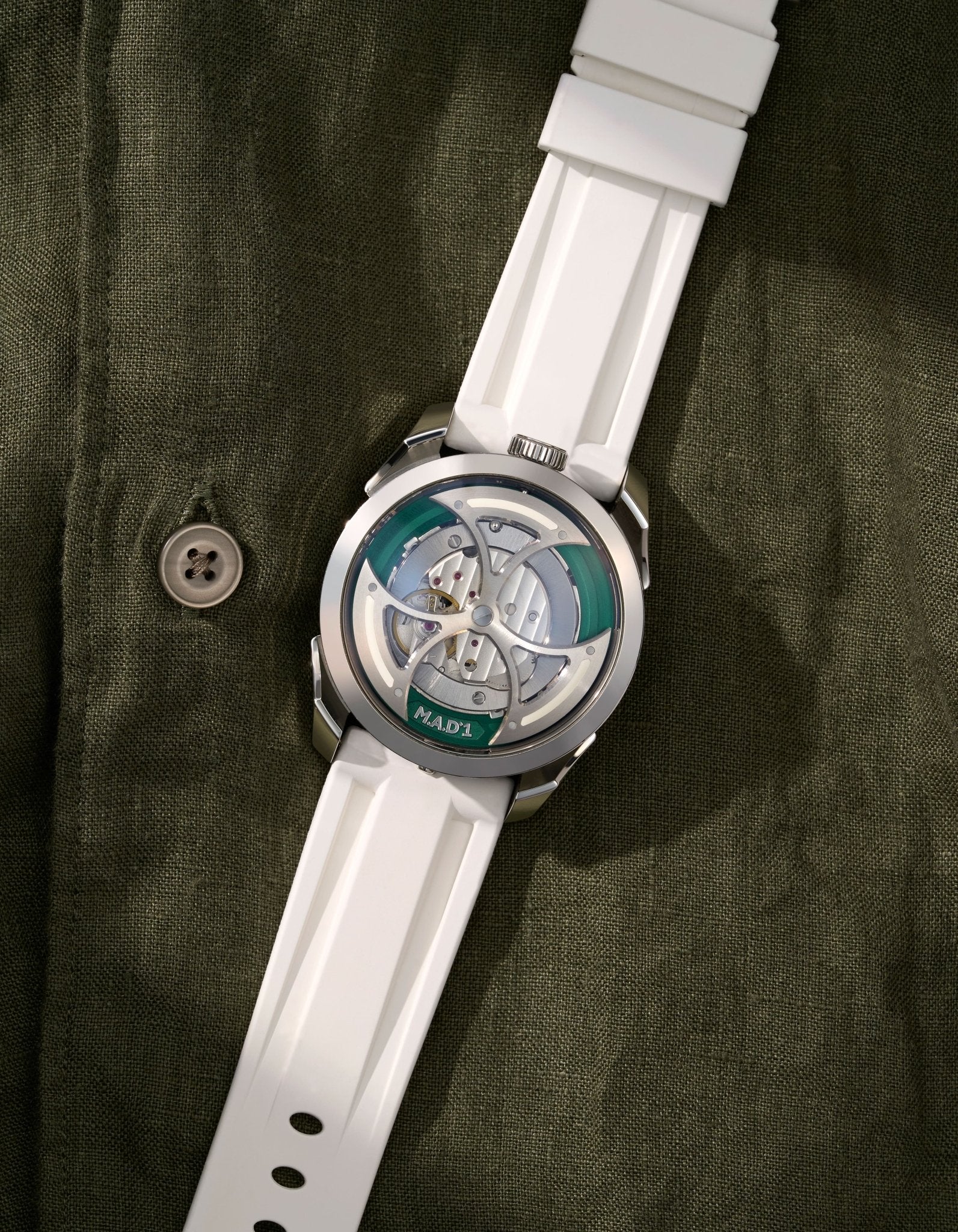 Rubber Strap for MB&F M.A.D.1 Green Edition - Image 9