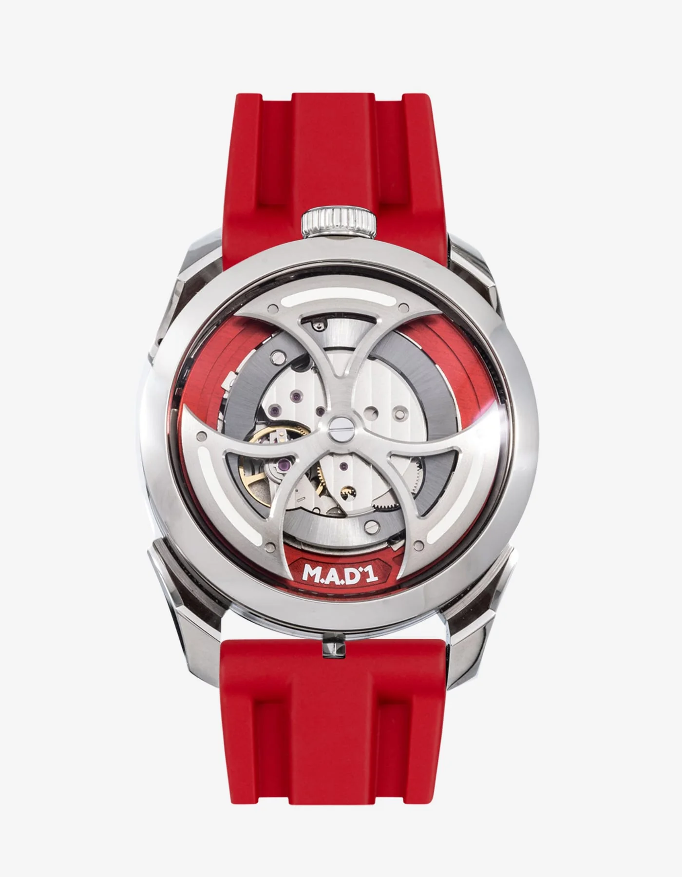 Rubber Strap for MB&F M.A.D.1 Red Edition