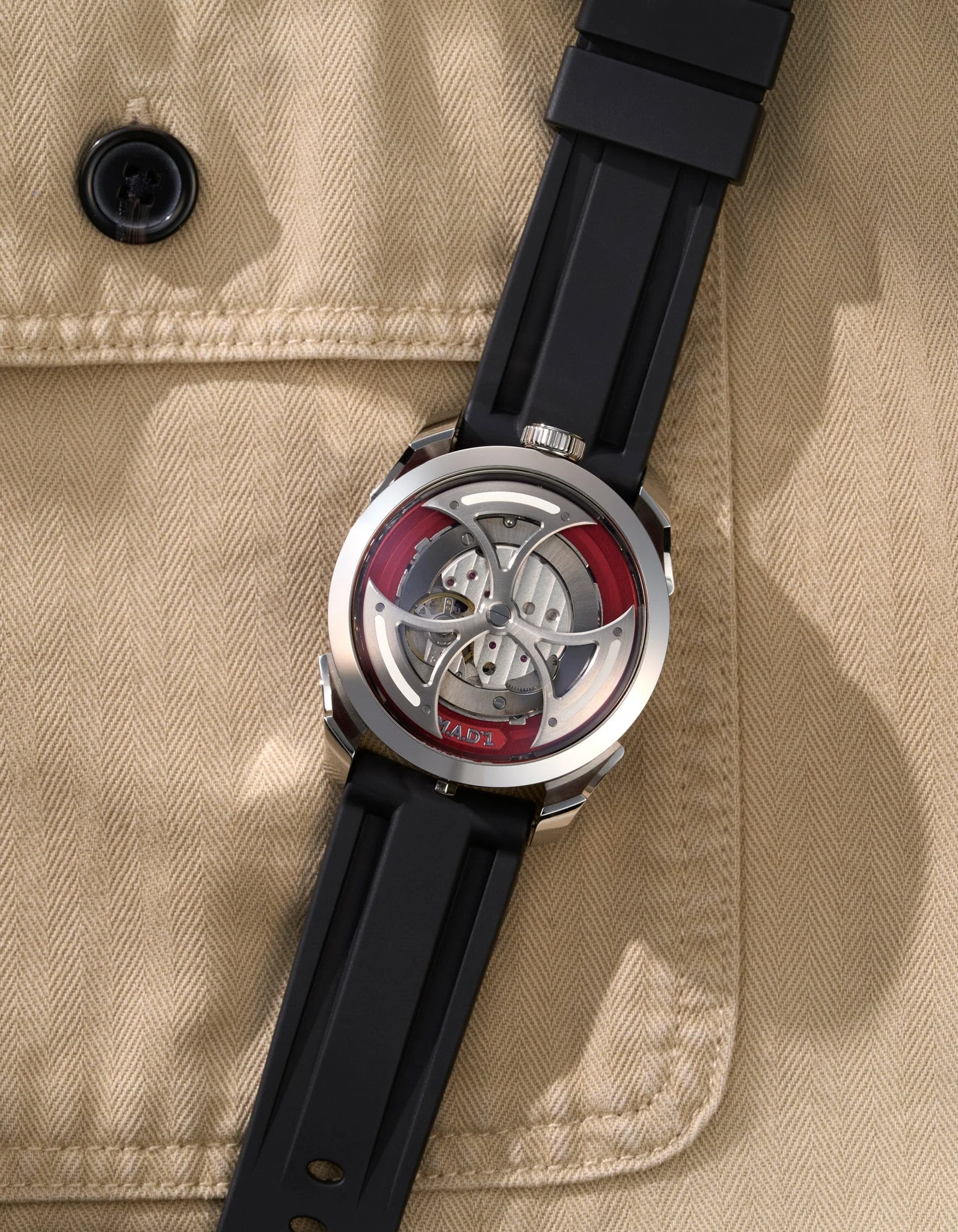 Rubber Strap for MB&F M.A.D.1 Red Edition - Image 11