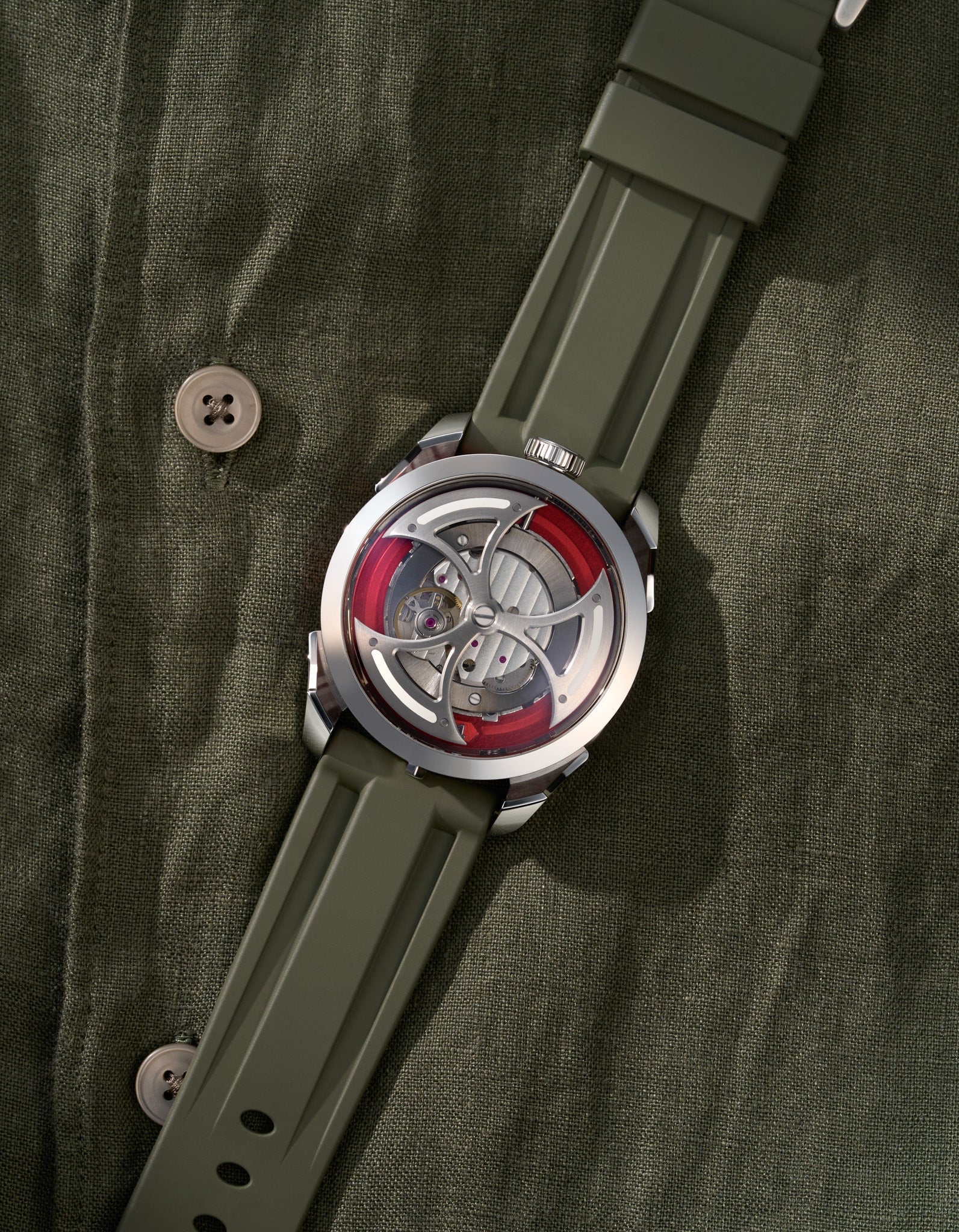 Rubber Strap for MB&F M.A.D.1 Red Edition - Image 13
