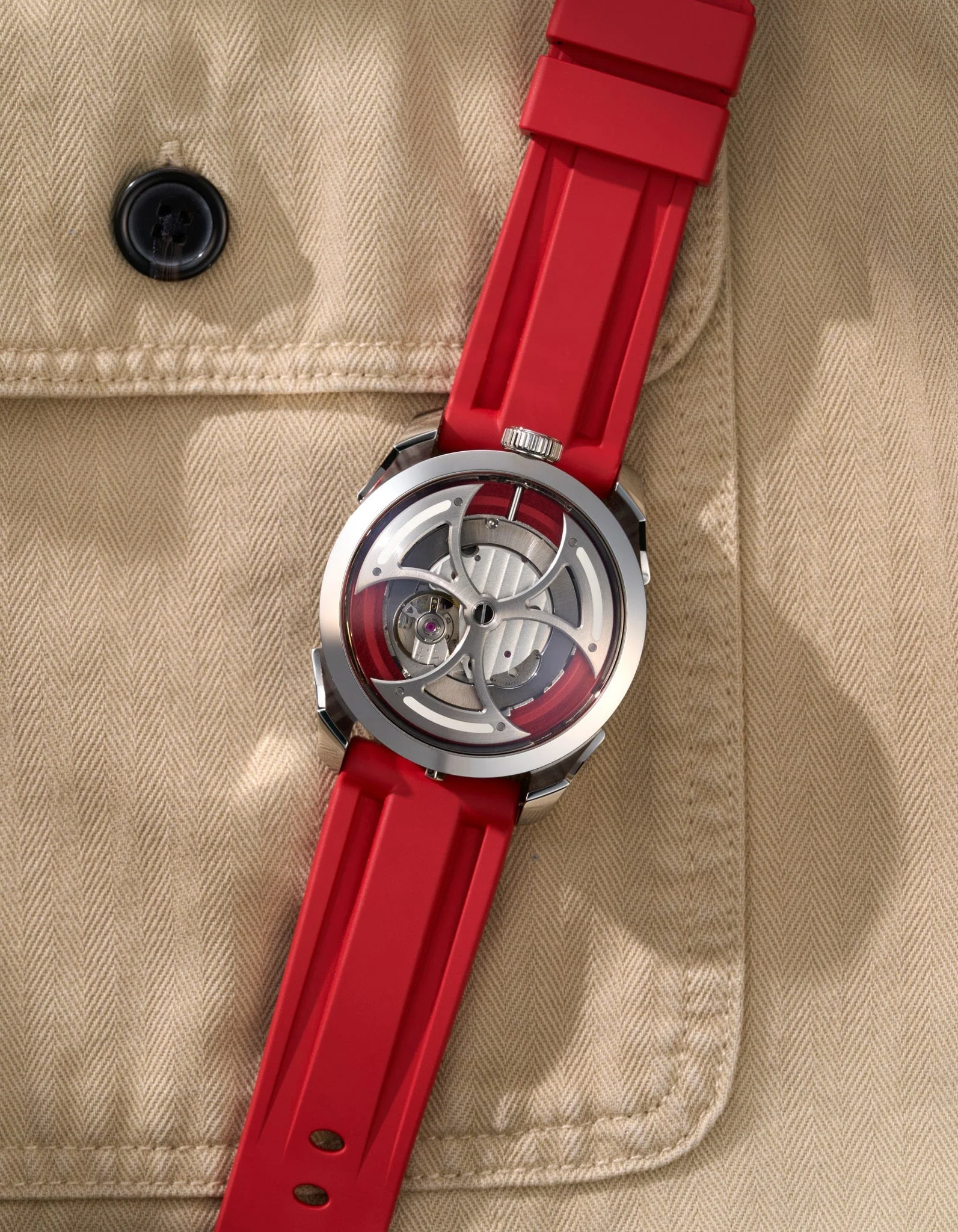 Rubber Strap for MB&F M.A.D.1 Red Edition - Image 3