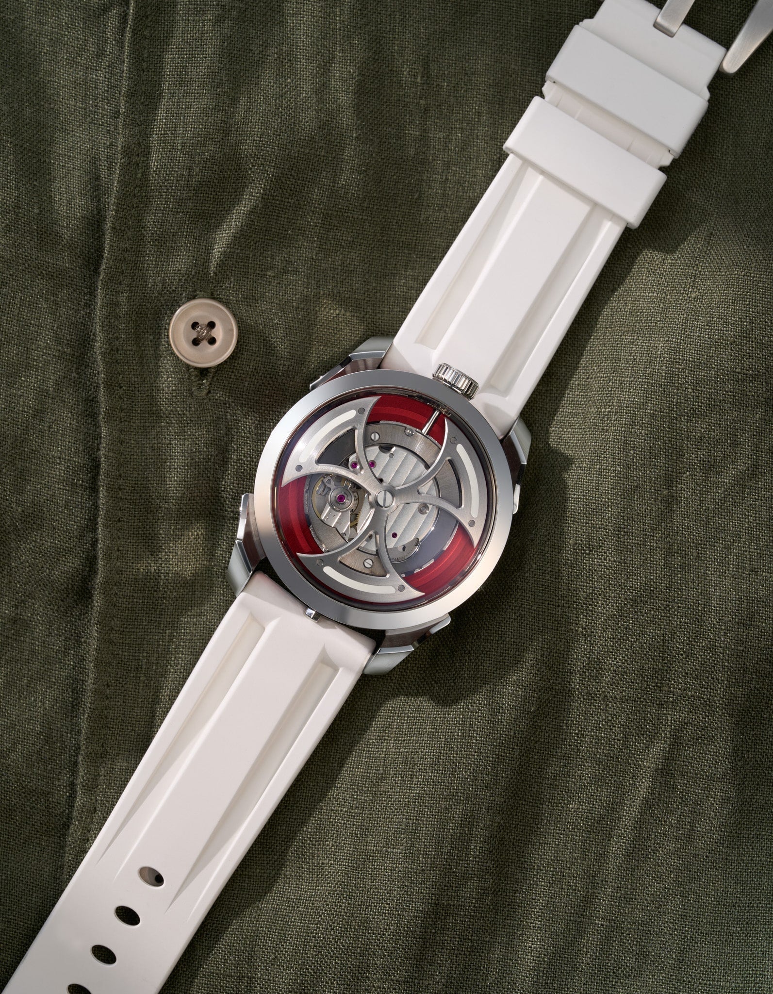 Rubber Strap for MB&F M.A.D.1 Red Edition - Image 7