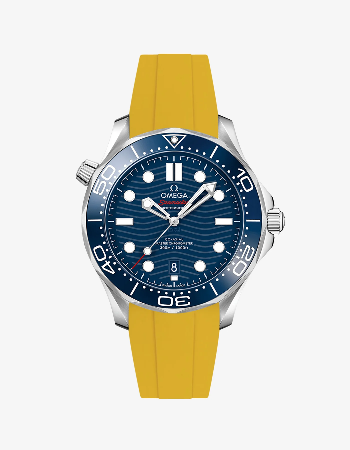 Rubber Strap for Omega Seamaster Diver 300 42mm Blue - Image 23