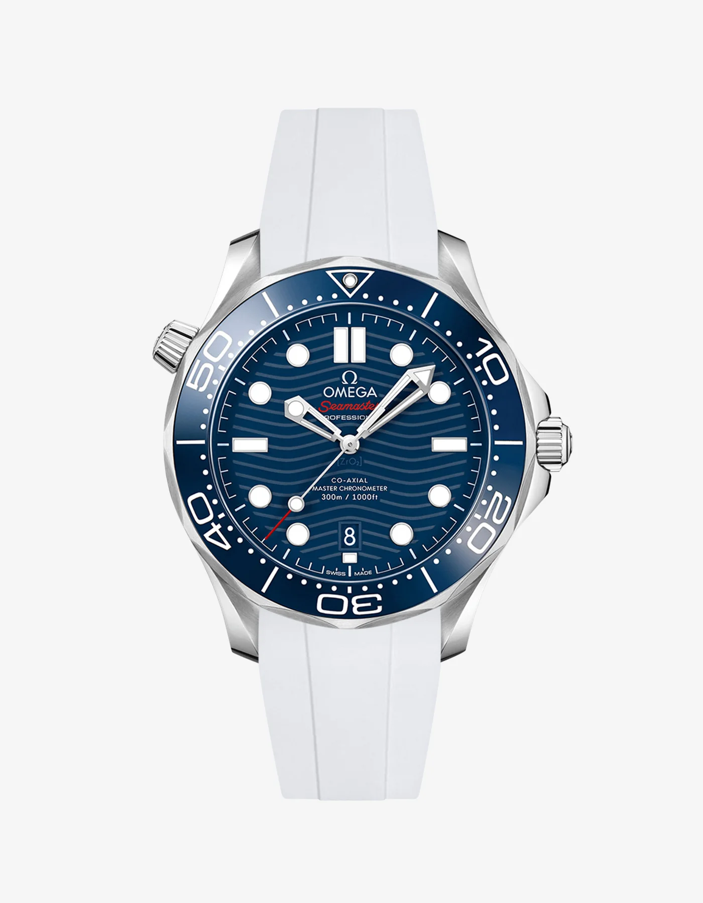 Rubber Strap for Omega Seamaster Diver 300 42mm Blue - Image 9