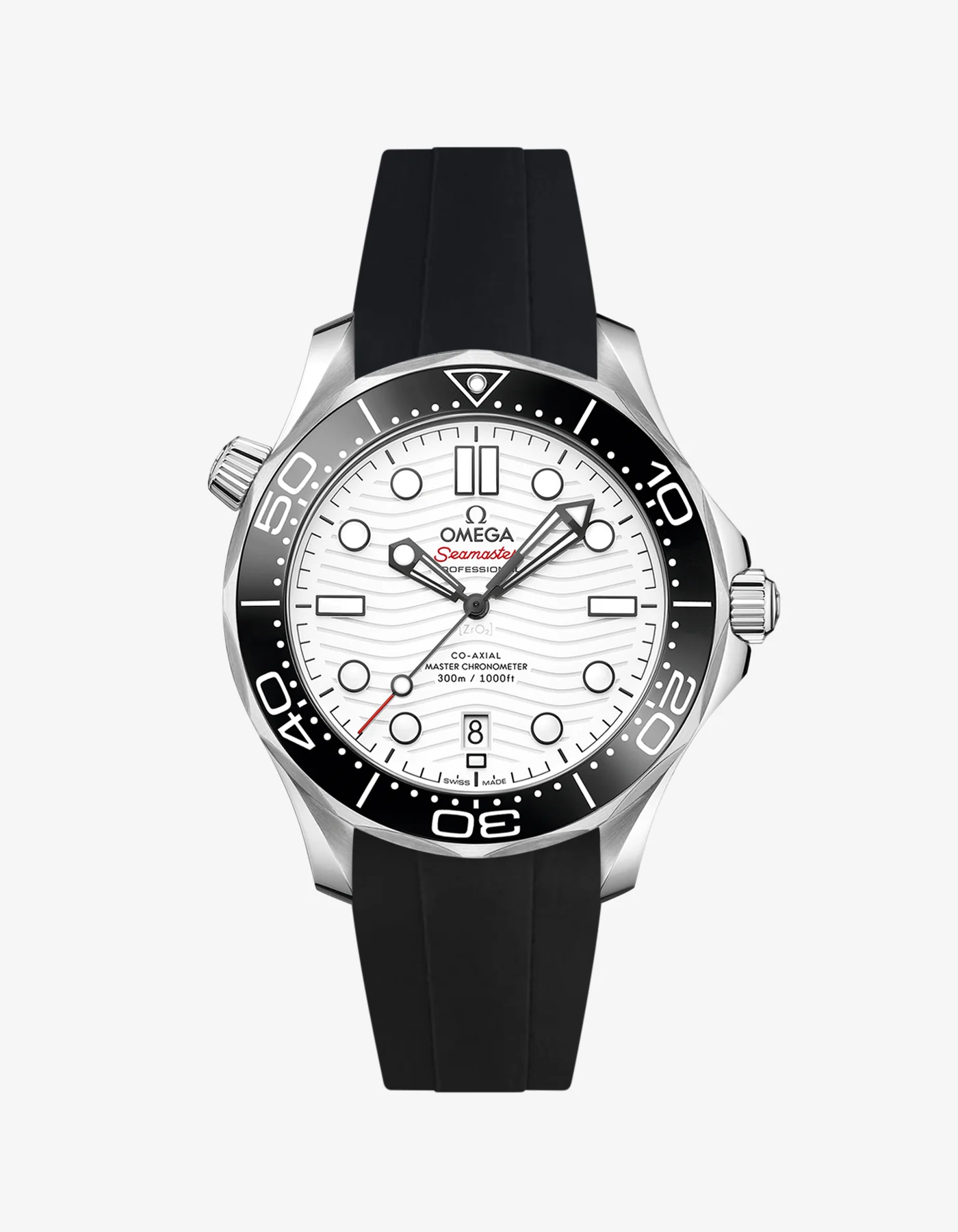 Rubber Strap for Omega Seamaster Diver 300 42mm White - Image 11