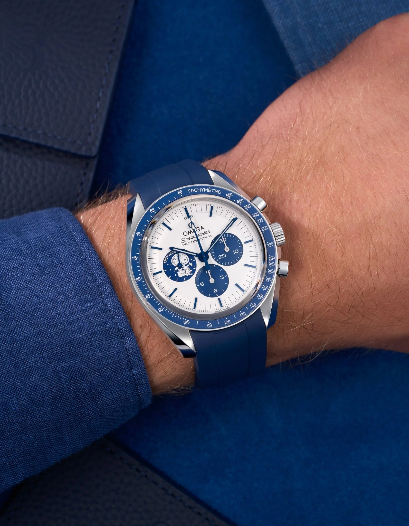 Rubber Strap for Omega Speedmaster “Silver Snoopy Award” - Image 10