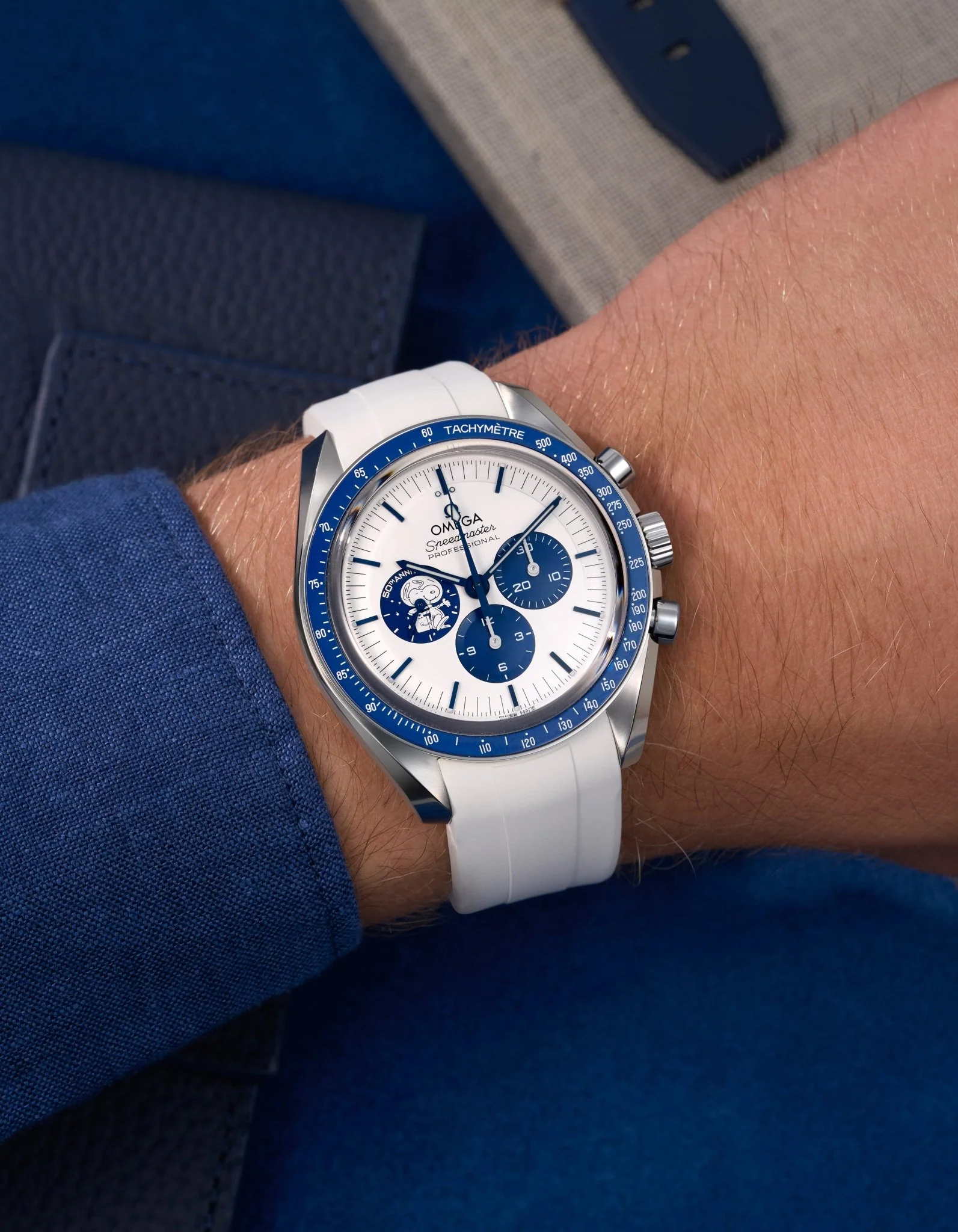 Rubber Strap for Omega Speedmaster “Silver Snoopy Award” - Image 15