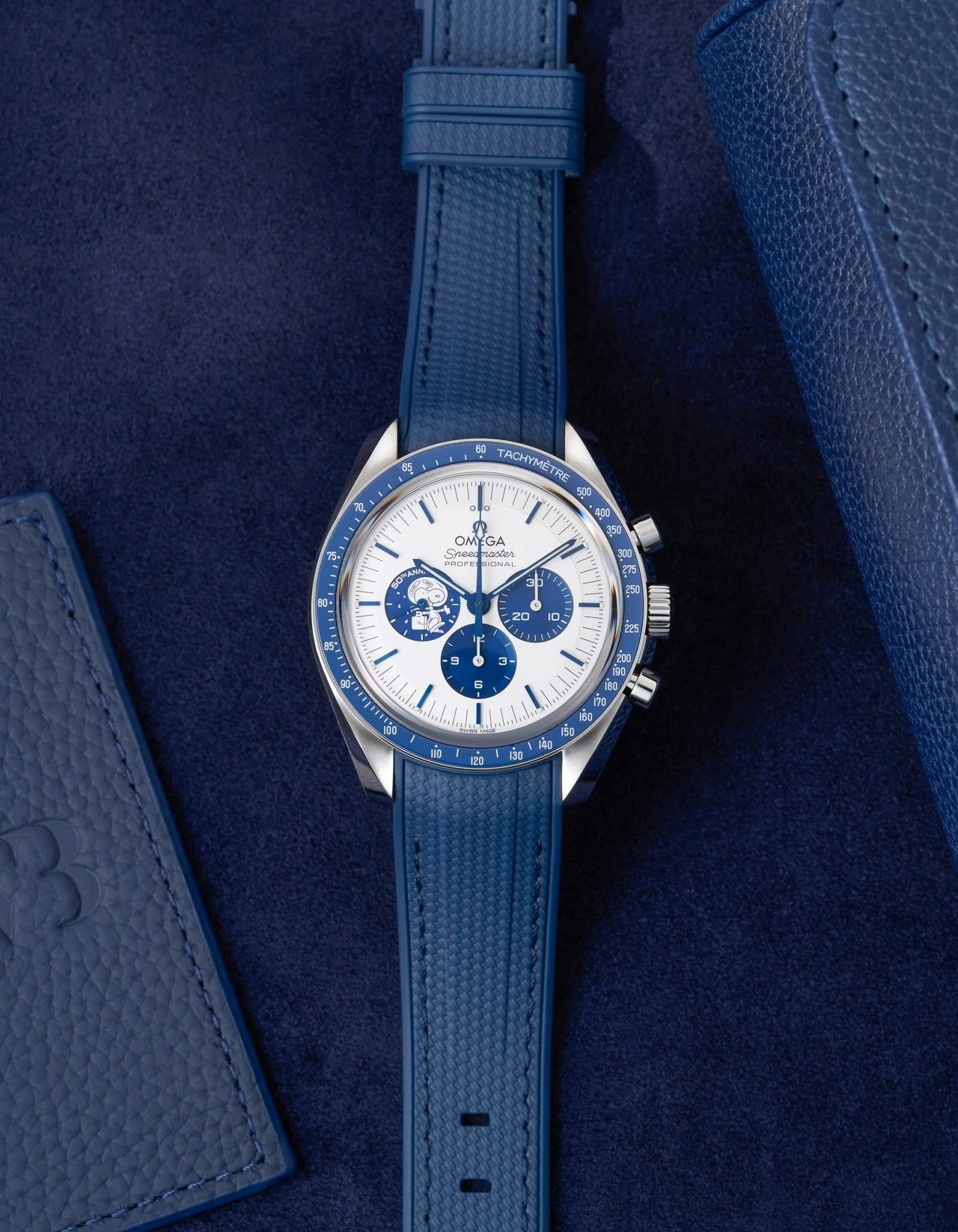 Rubber Strap for Omega Speedmaster “Silver Snoopy Award” - Image 3