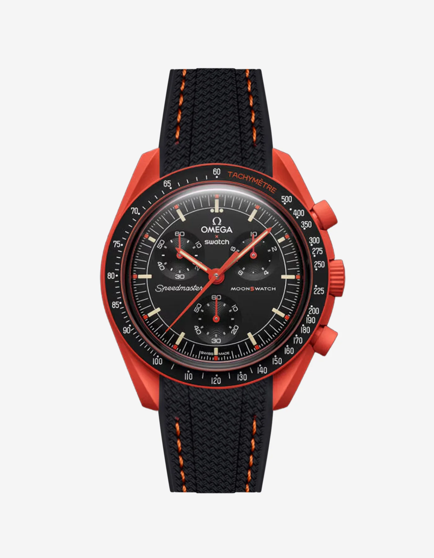 Rubber Strap for Omega X Swatch MoonSwatch Mission On Earth - Lava