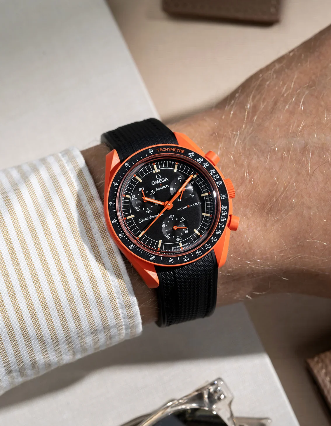 Rubber Strap for Omega X Swatch MoonSwatch Mission On Earth - Lava - Image 11