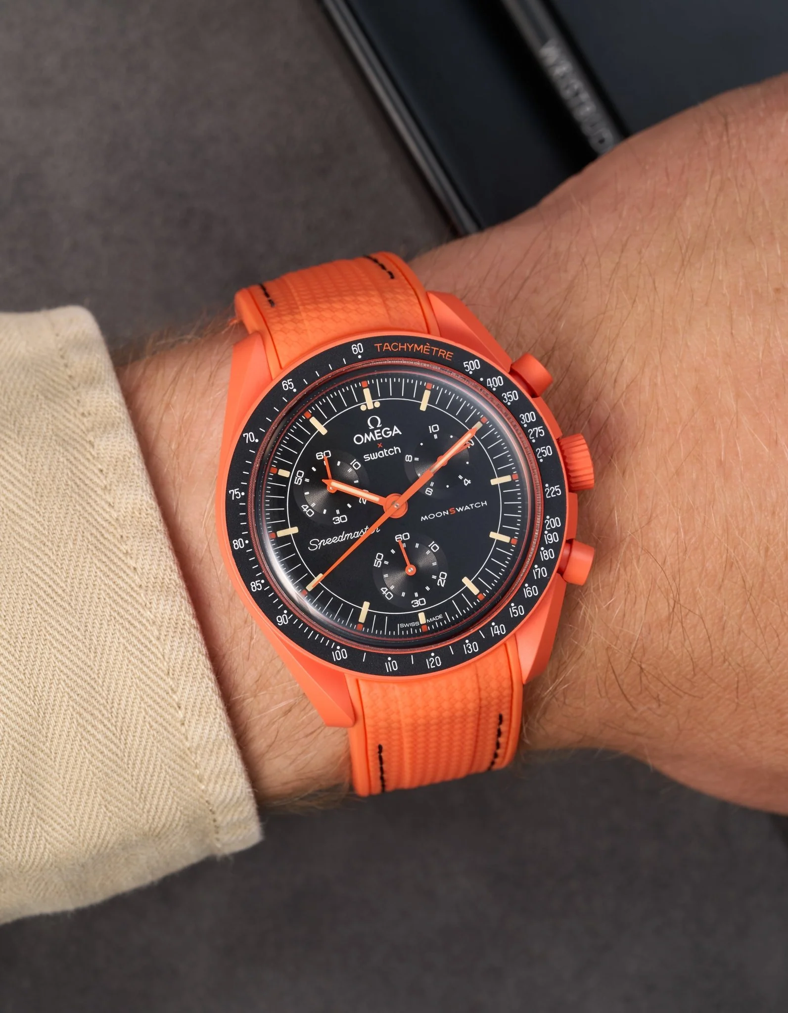 Rubber Strap for Omega X Swatch MoonSwatch Mission On Earth - Lava - Image 16
