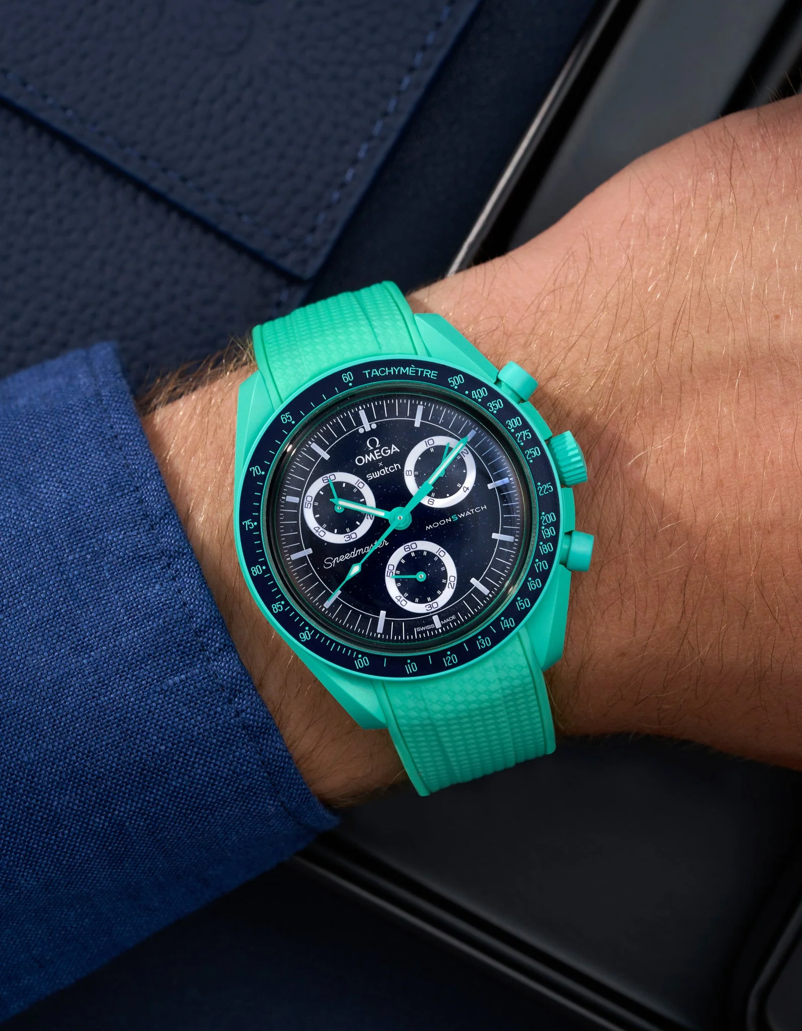 Rubber Strap for Omega X Swatch MoonSwatch Mission On Earth - Polar Lights - Image 7
