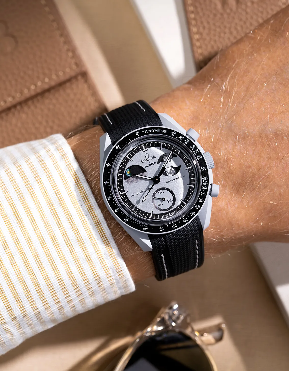 Rubber Strap for Omega X Swatch MoonSwatch Mission To EarthPhase - Image 12