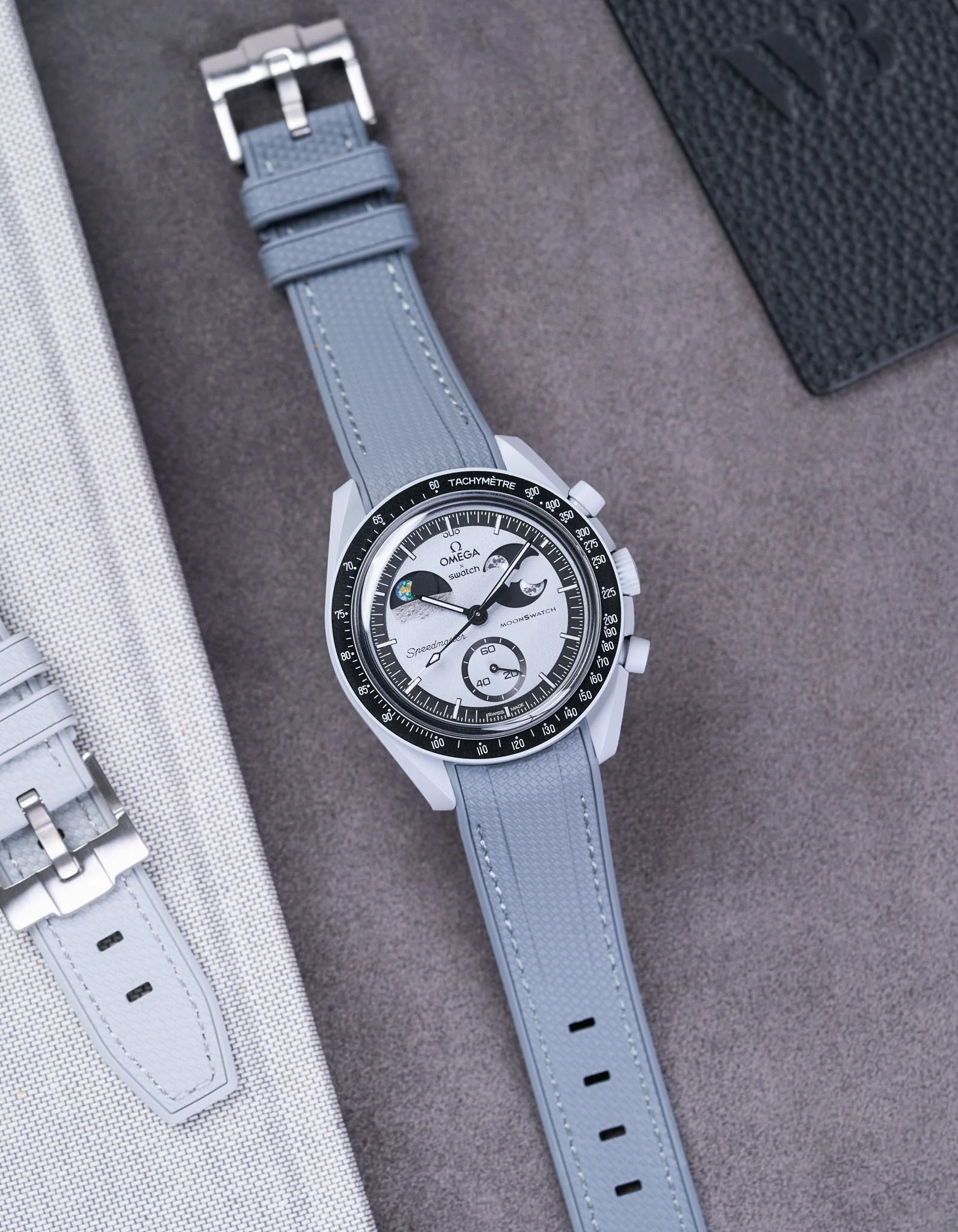 Rubber Strap for Omega X Swatch MoonSwatch Mission To EarthPhase - Image 3
