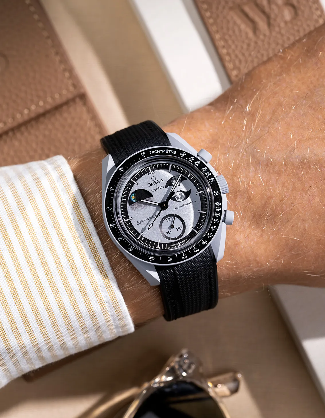 Rubber Strap for Omega X Swatch MoonSwatch Mission To EarthPhase - Image 7