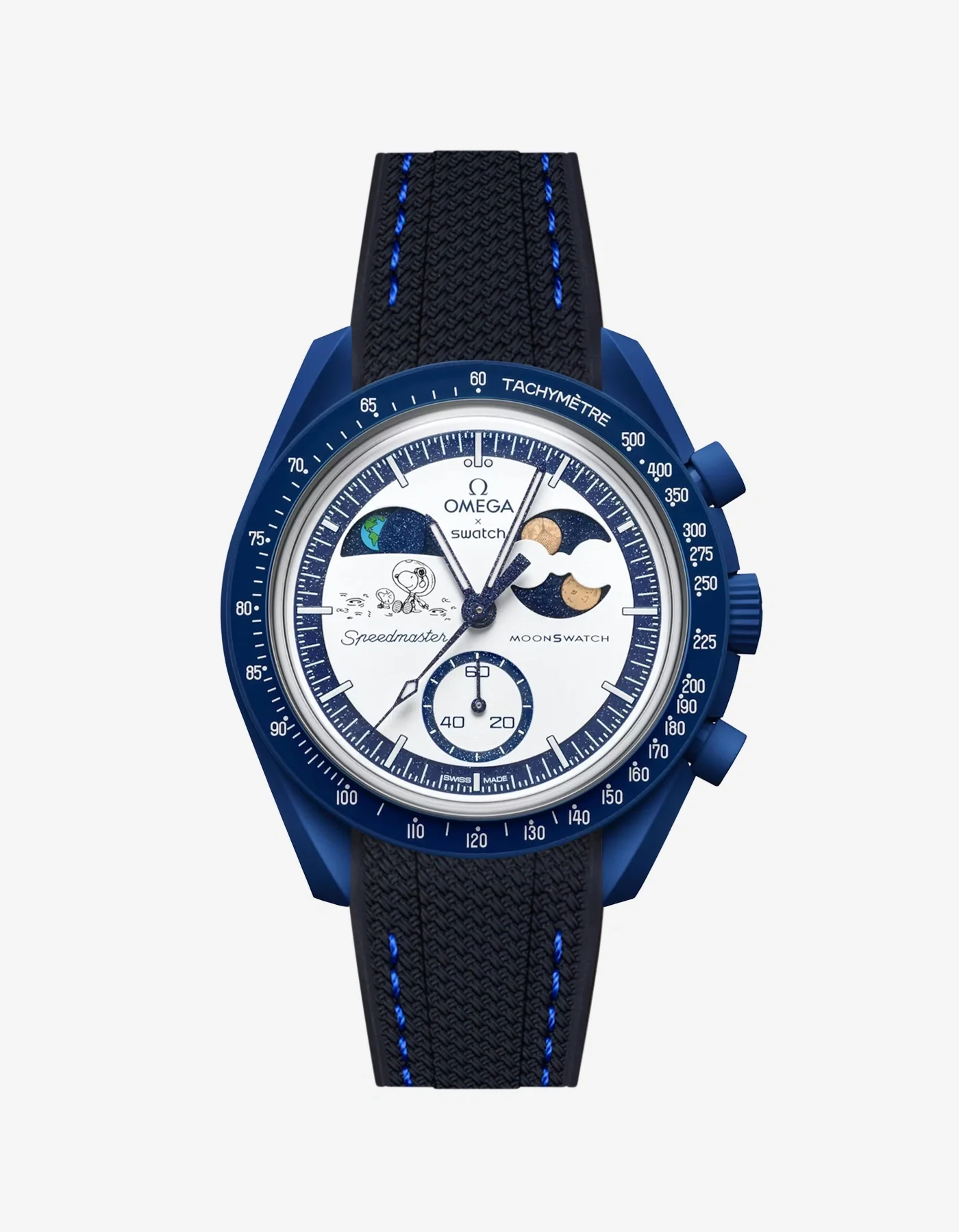 Rubber Strap For Omega x Swatch MoonSwatch Mission To Earthphase - Moonshine Gold - Image 13