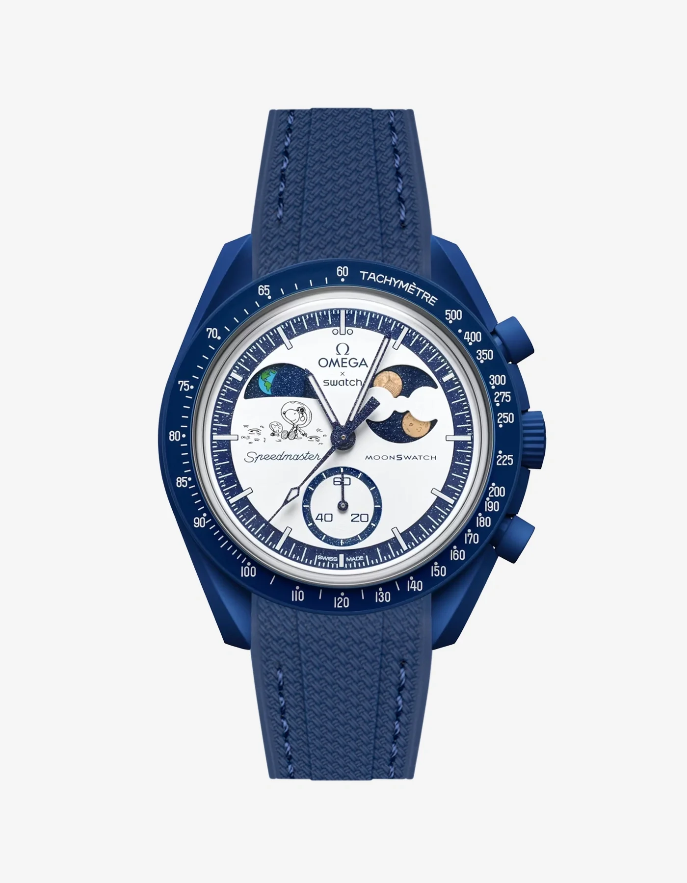 Rubber Strap For Omega x Swatch MoonSwatch Mission To Earthphase - Moonshine Gold - Image 4