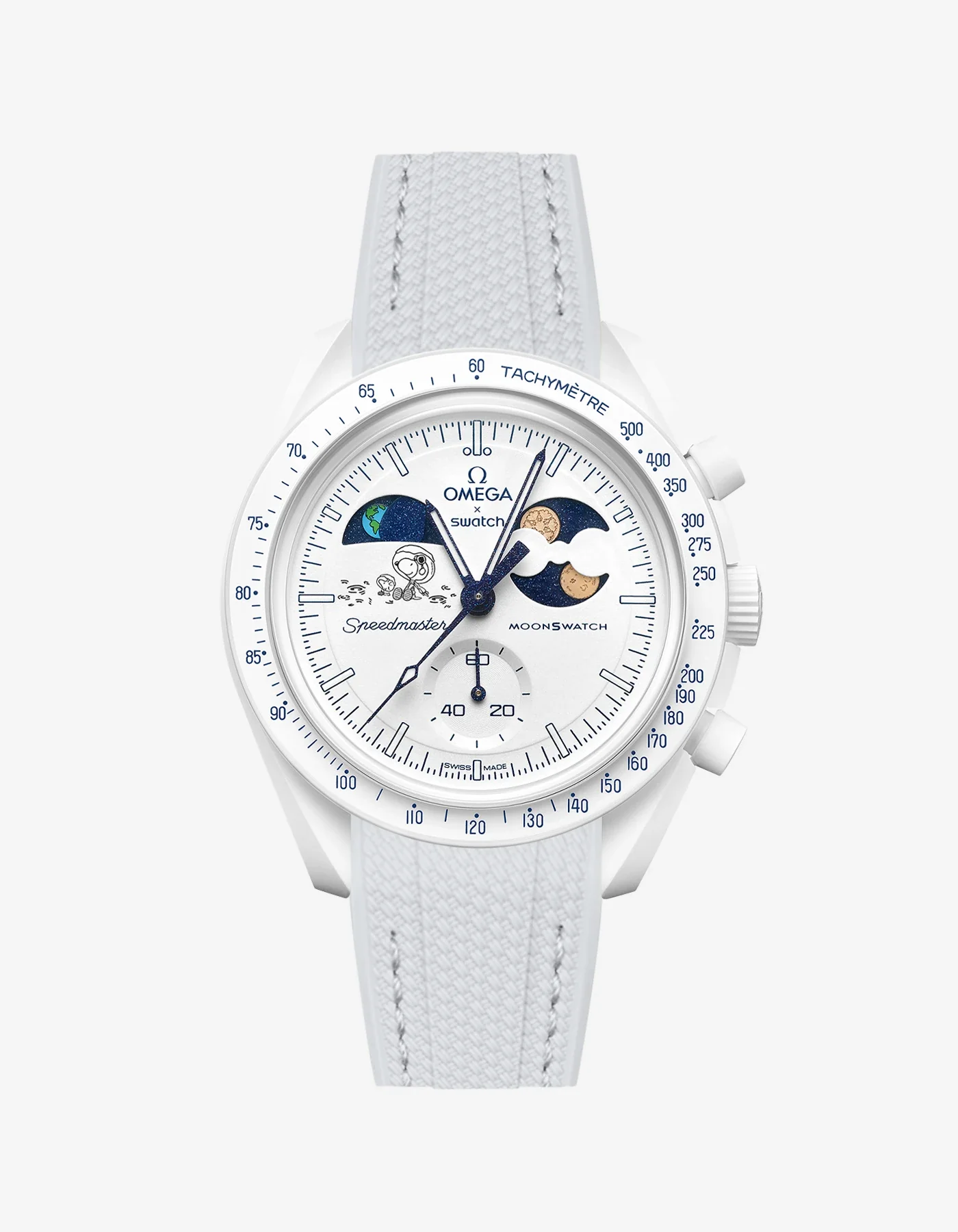 Rubber Strap For Omega x Swatch MoonSwatch Mission To Earthphase - Moonshine Gold Cold Moon - Image 12